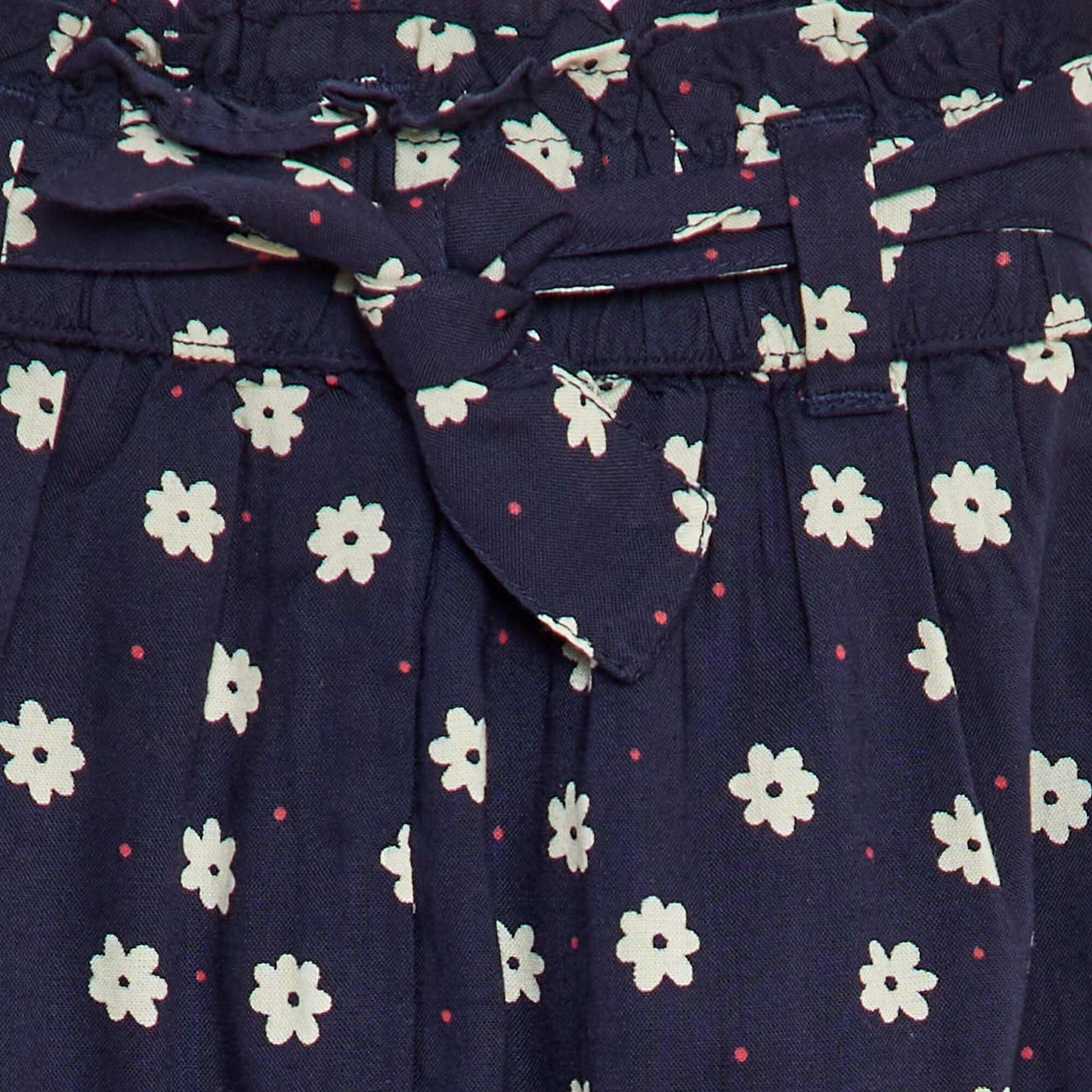 Pantalon fluide à ceinture BLEU