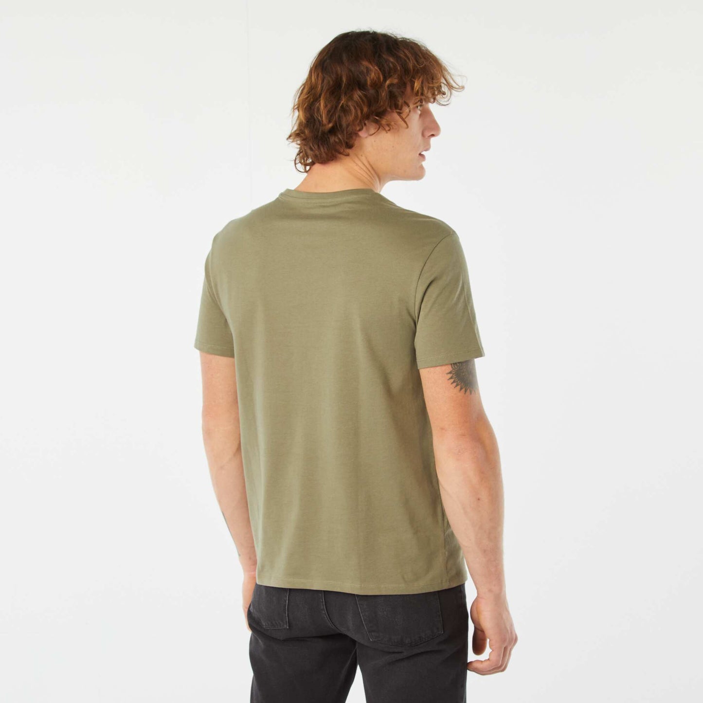 T-shirt imprimé manches courtes KAKI