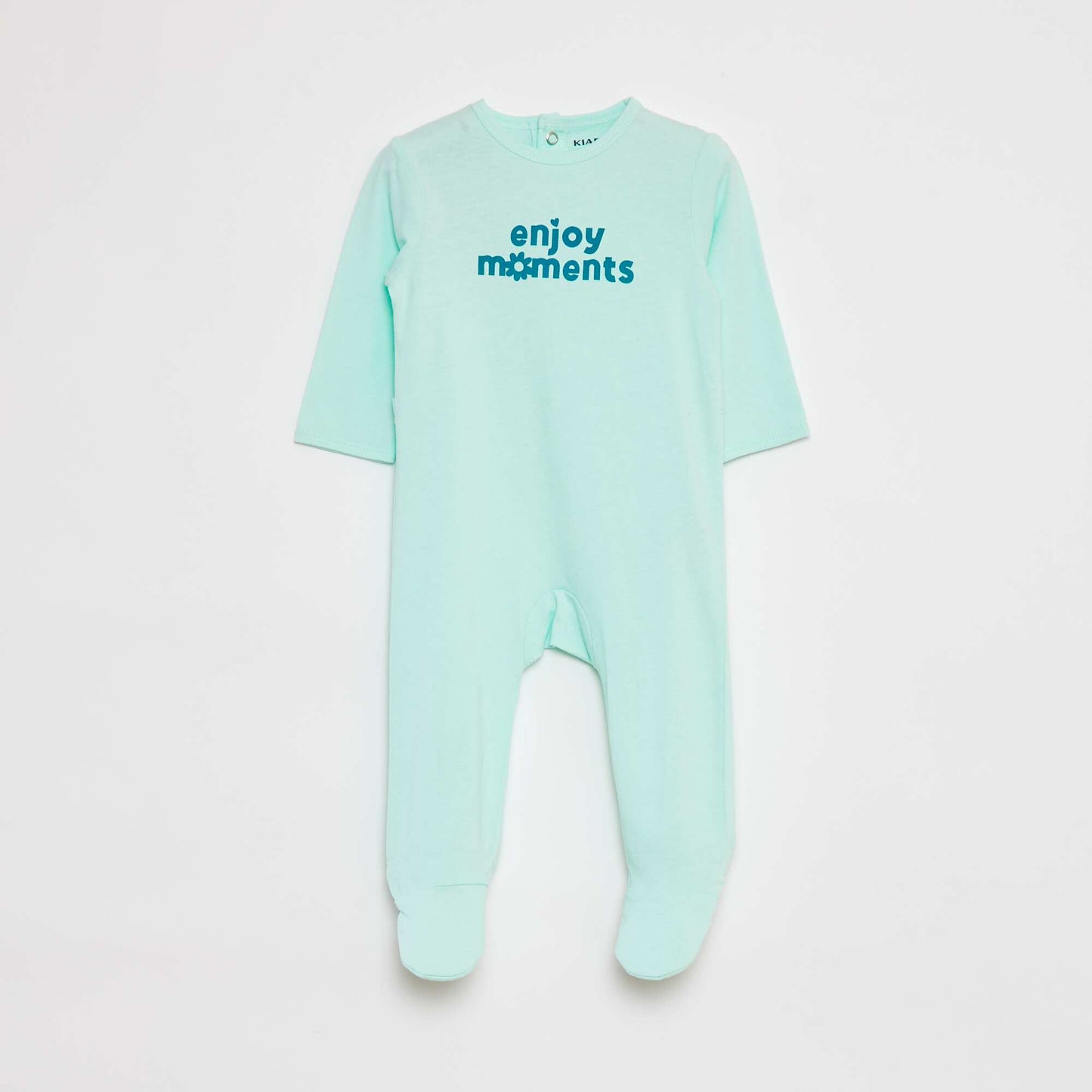 Pyjama dors bien léger avec pieds VERT
