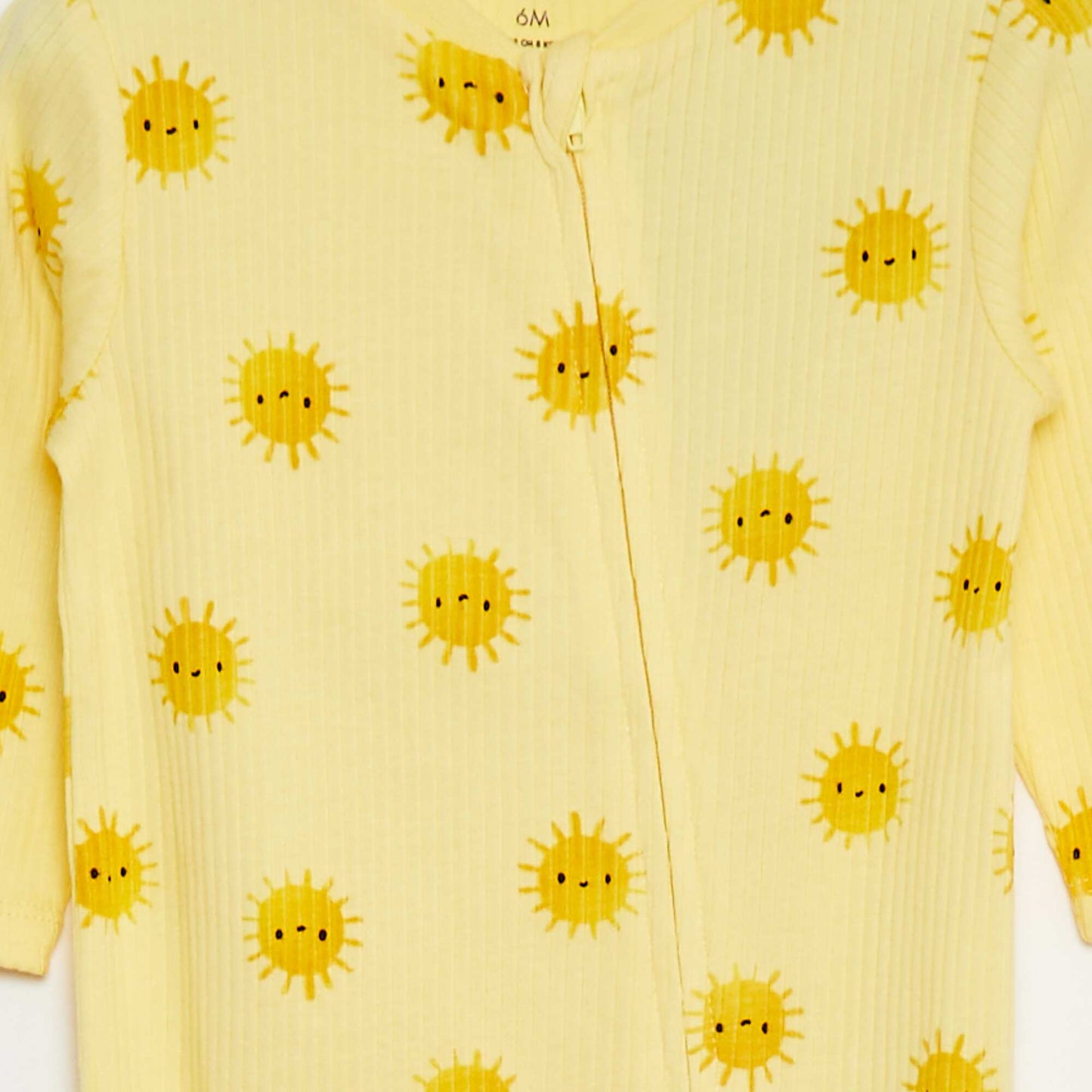 Dors-bien léger côtelé JAUNE