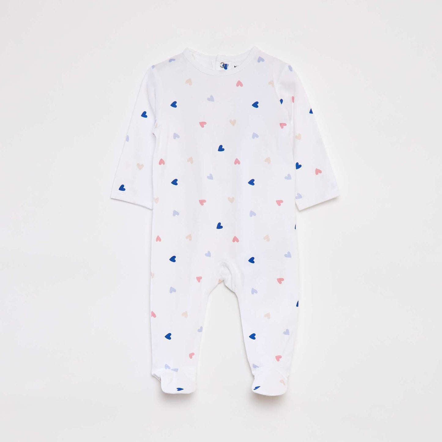 Pyjama dors bien avec pieds à motifs BLANC