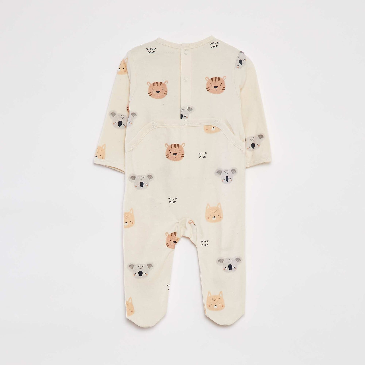 Pyjama dors bien avec pieds à motifs BLANC