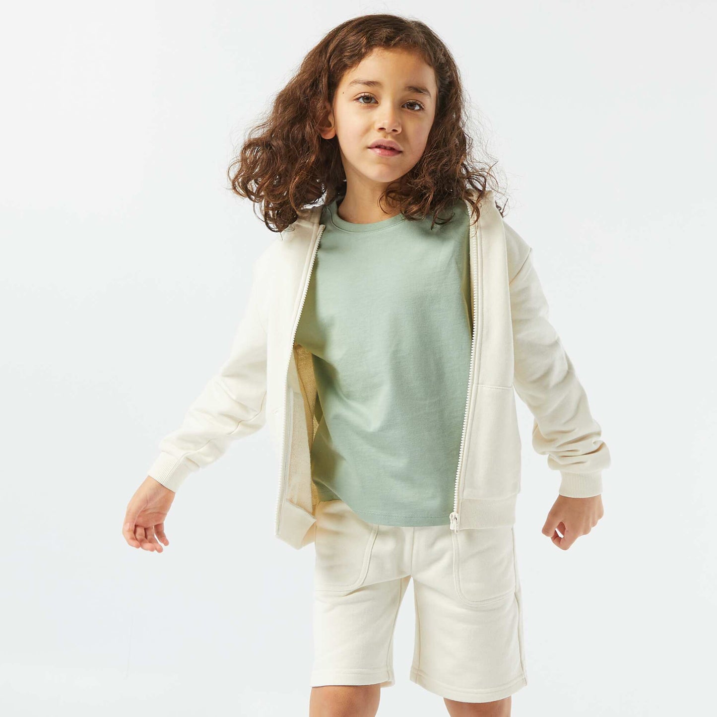Short à grandes poches BLANC