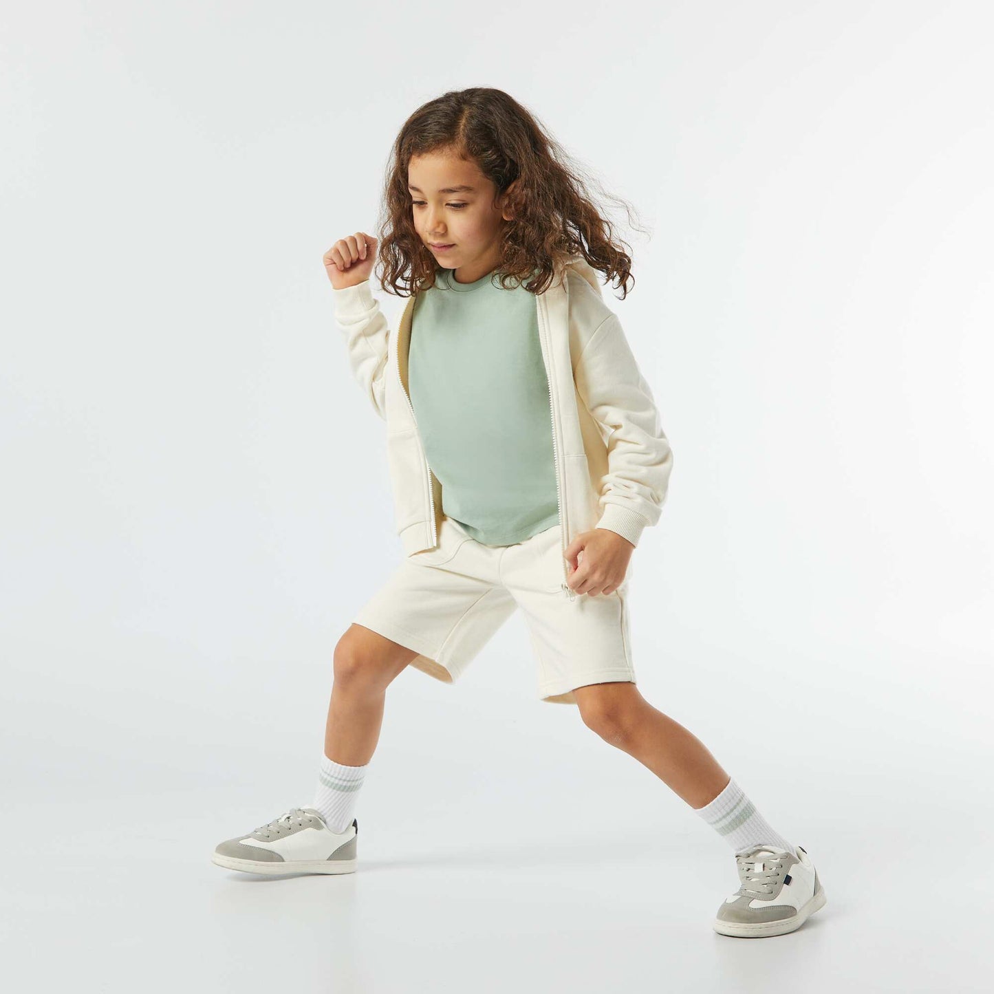 Short à grandes poches BLANC