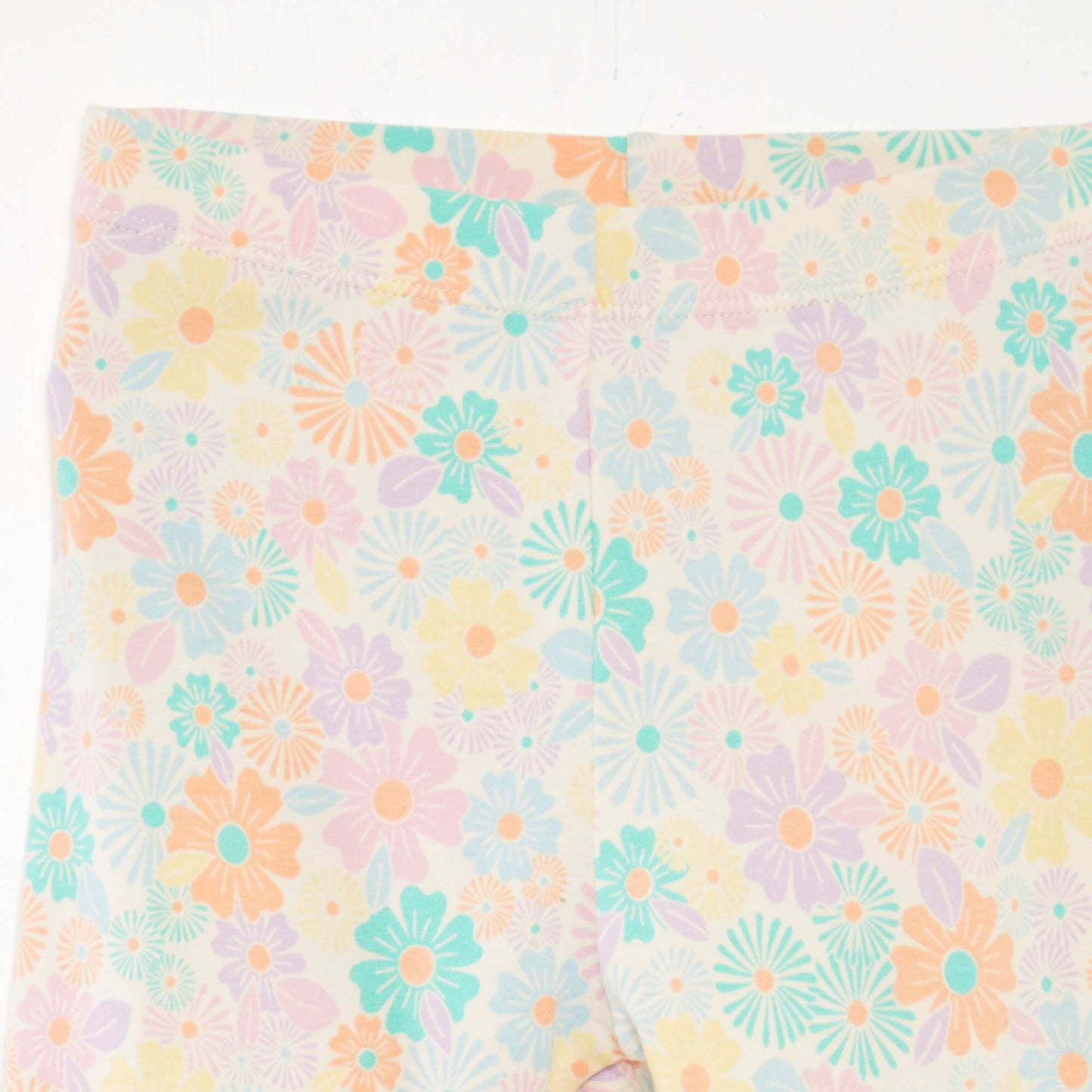 Legging long en jersey BLANC/ROSE