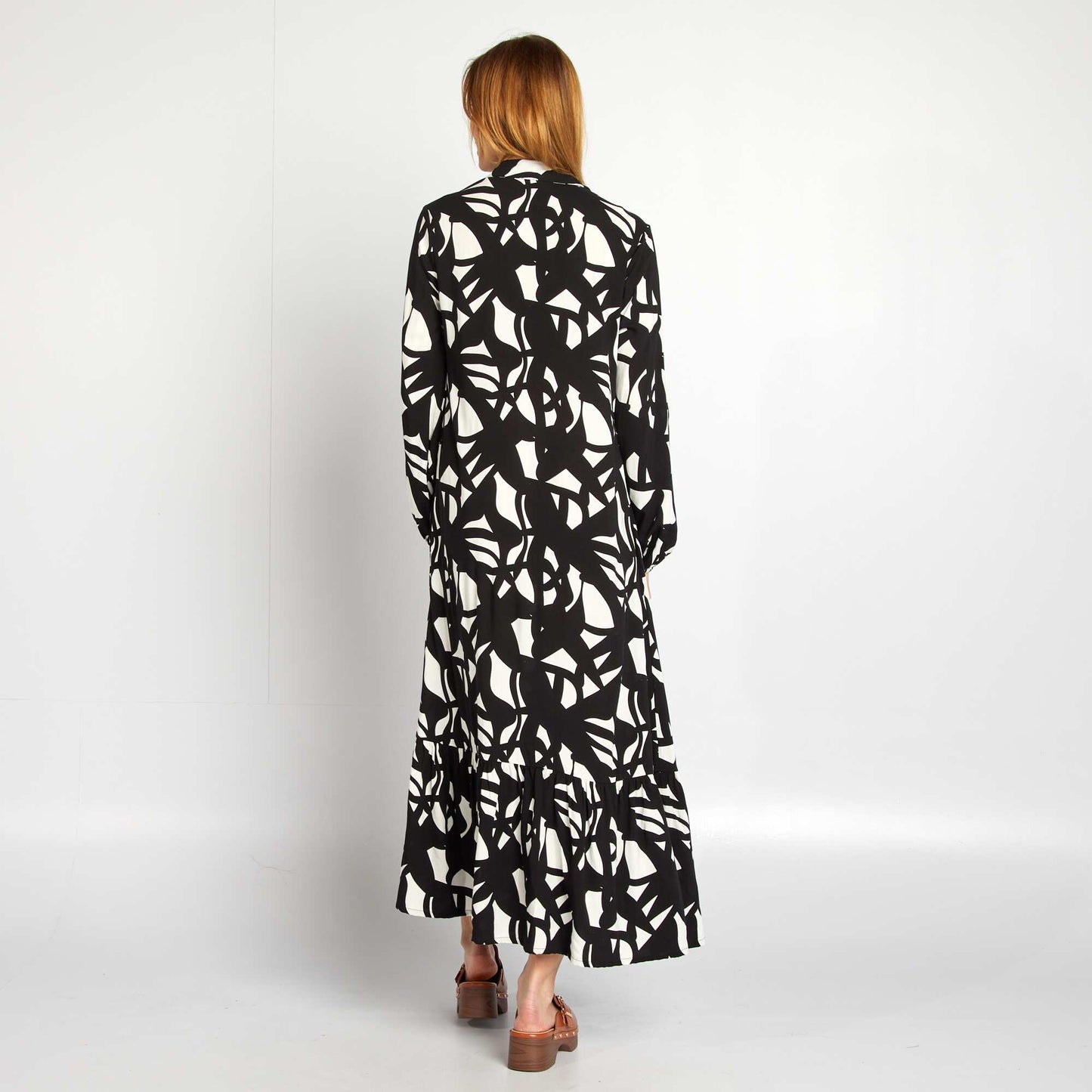 Robe chemise grossesse NOIR/BLANC