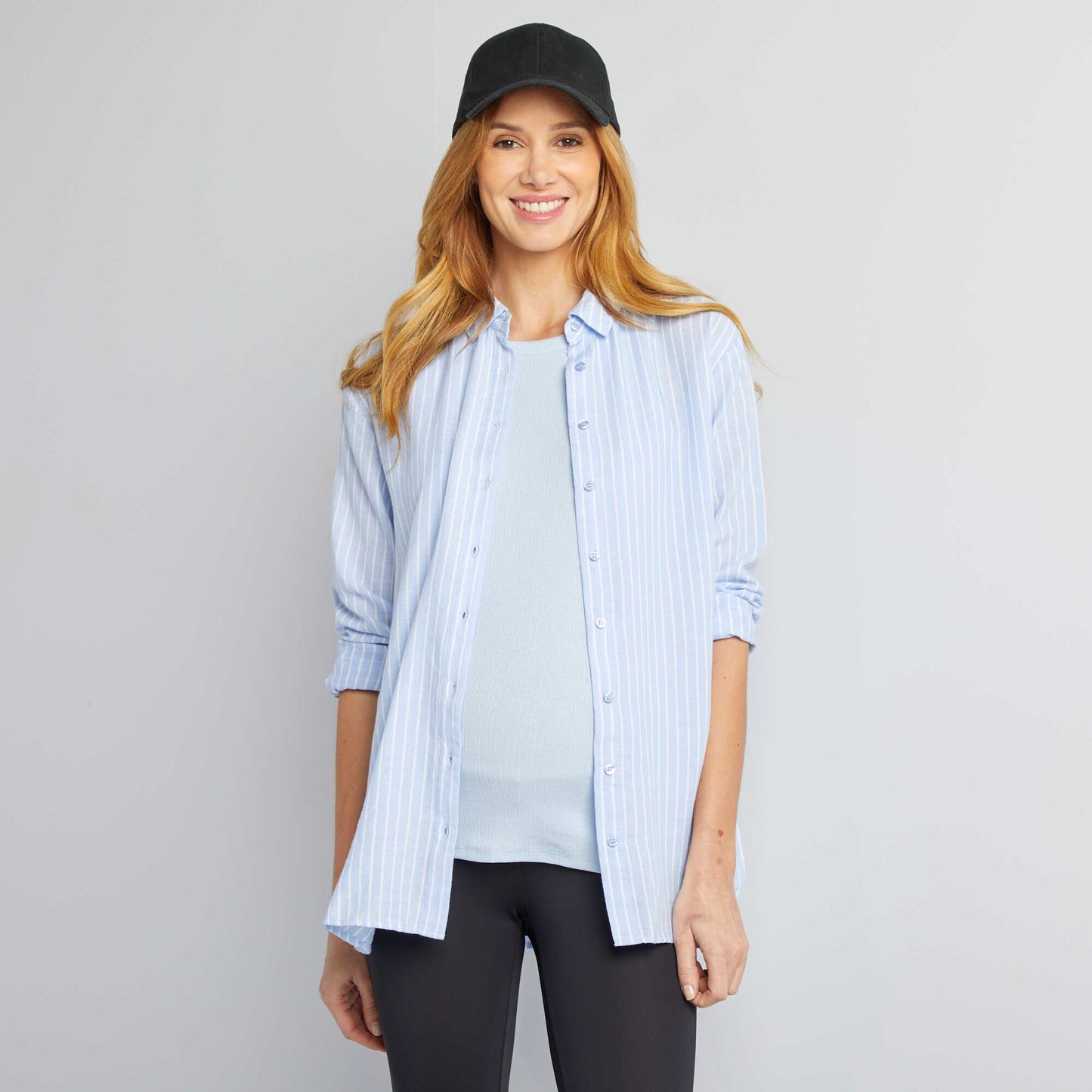 Chemise ample grossesse BLEU