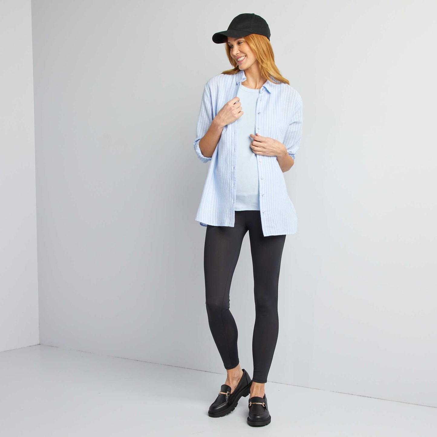Chemise ample grossesse BLEU