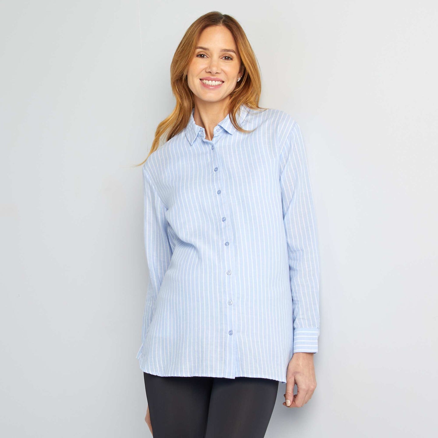 Chemise ample grossesse BLEU