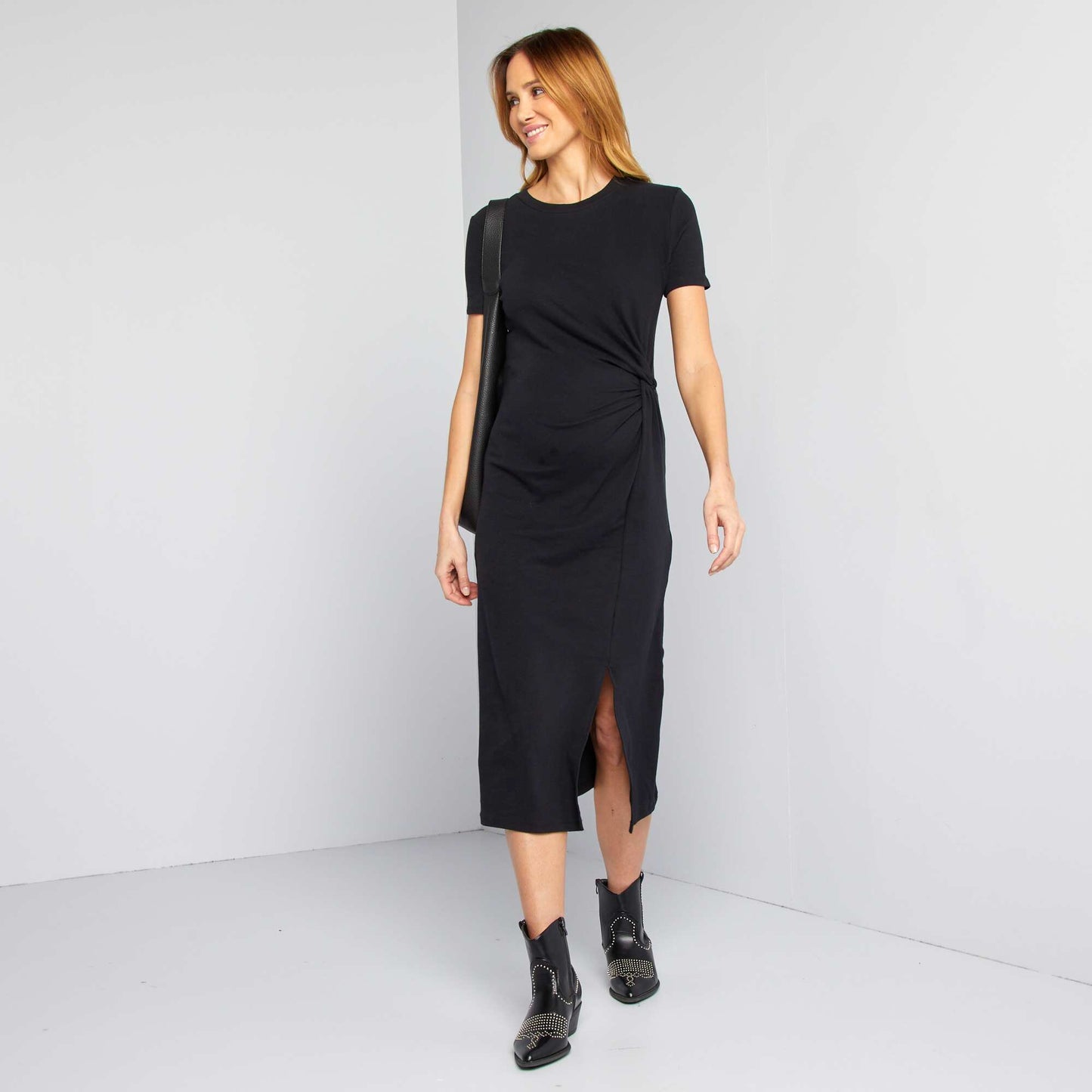 Robe midi grossesse NOIR