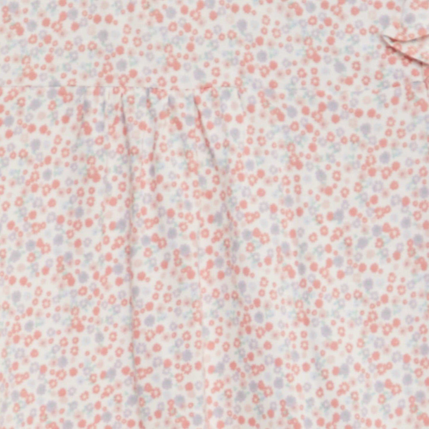 T-shirt avec épaules volantées Rose/bleu