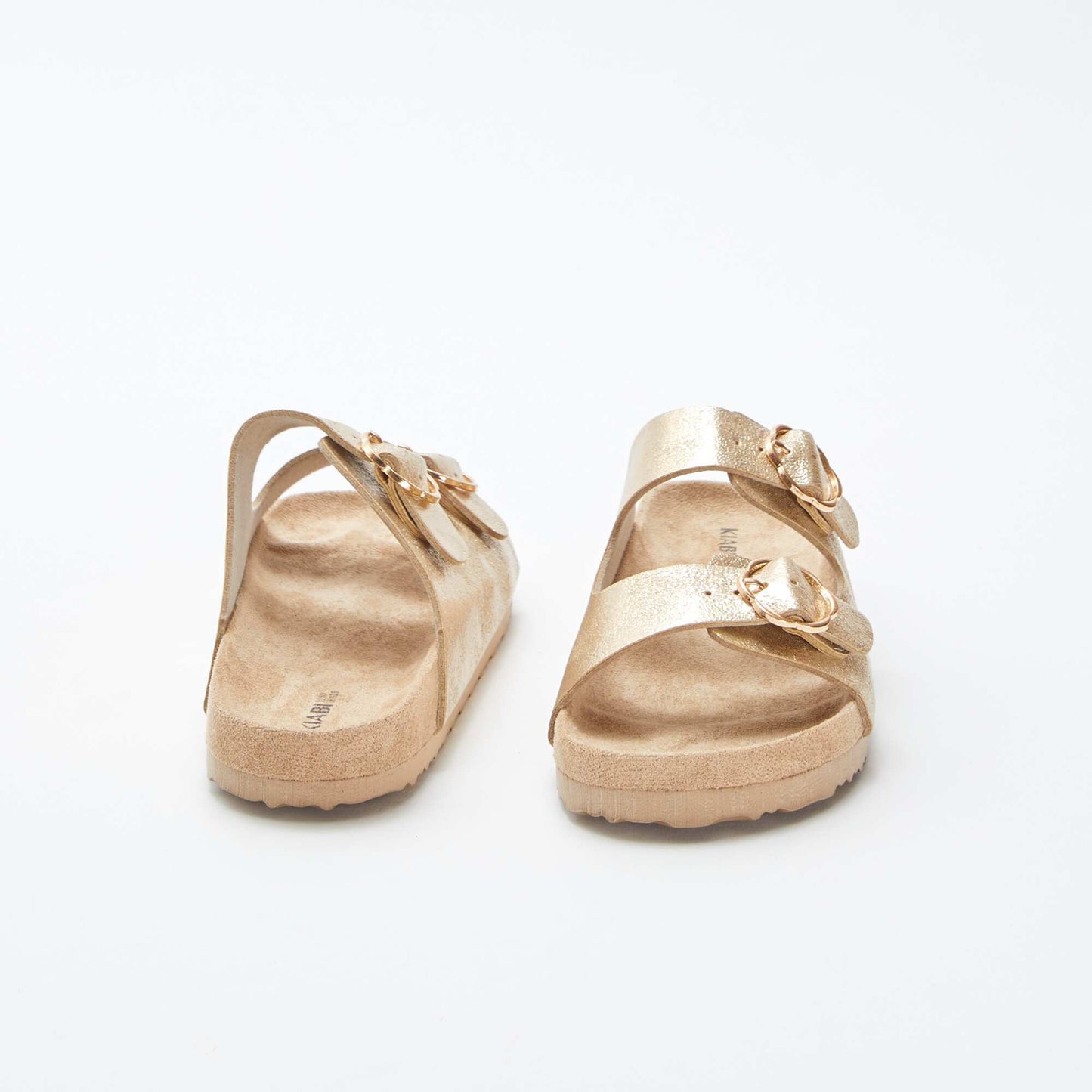 Mules brillantes BEIGE