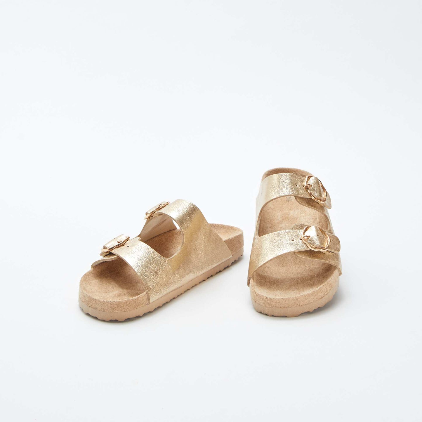 Mules brillantes BEIGE