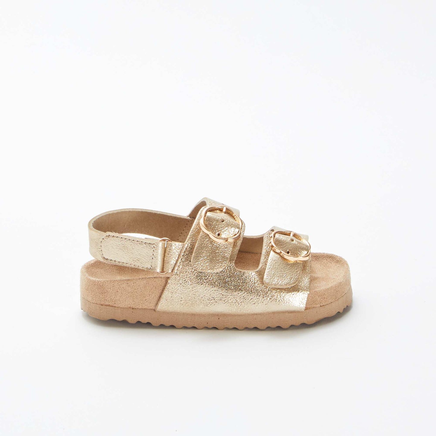 Sandales brillantes avec boucles fleurs BEIGE