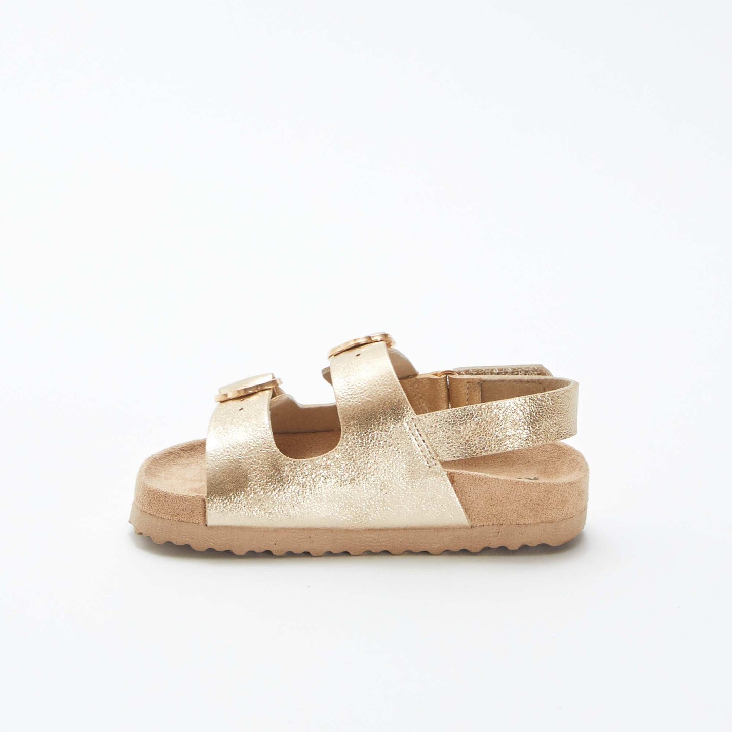 Sandales brillantes avec boucles fleurs BEIGE