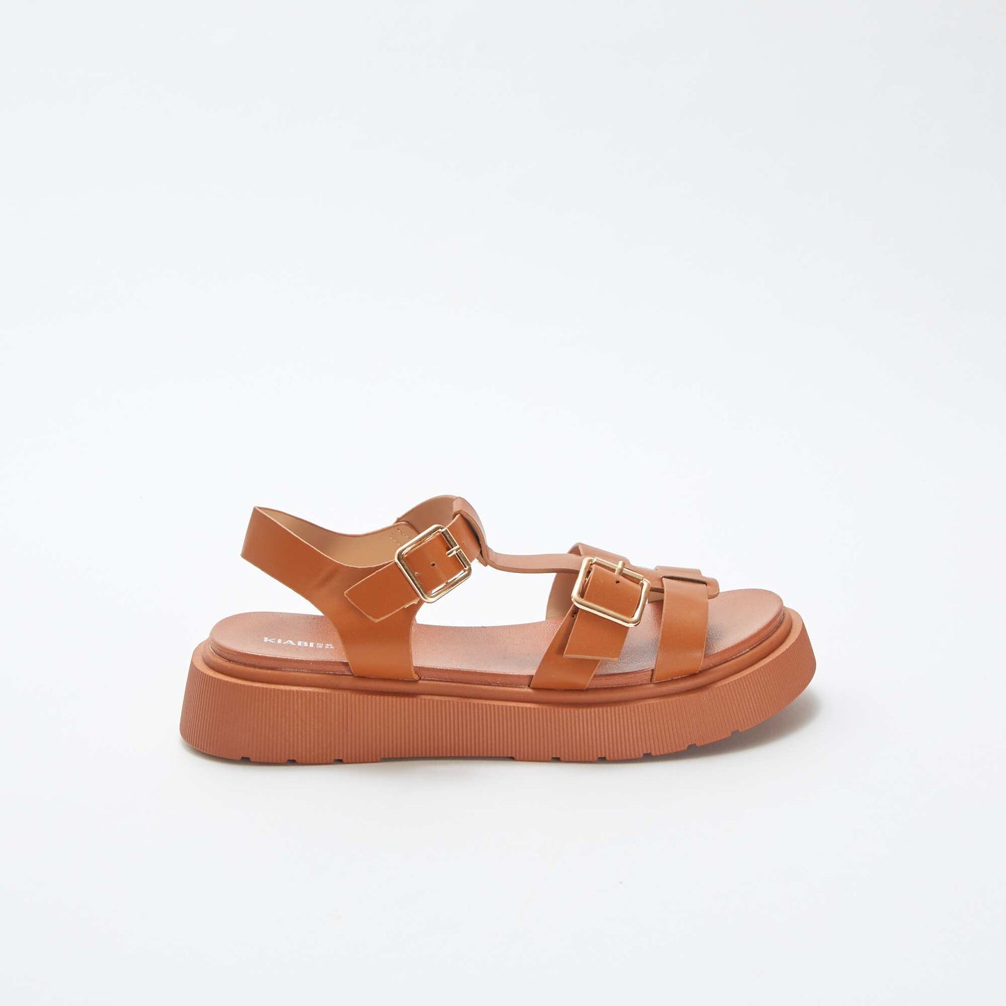 Sandales en simili MARRON