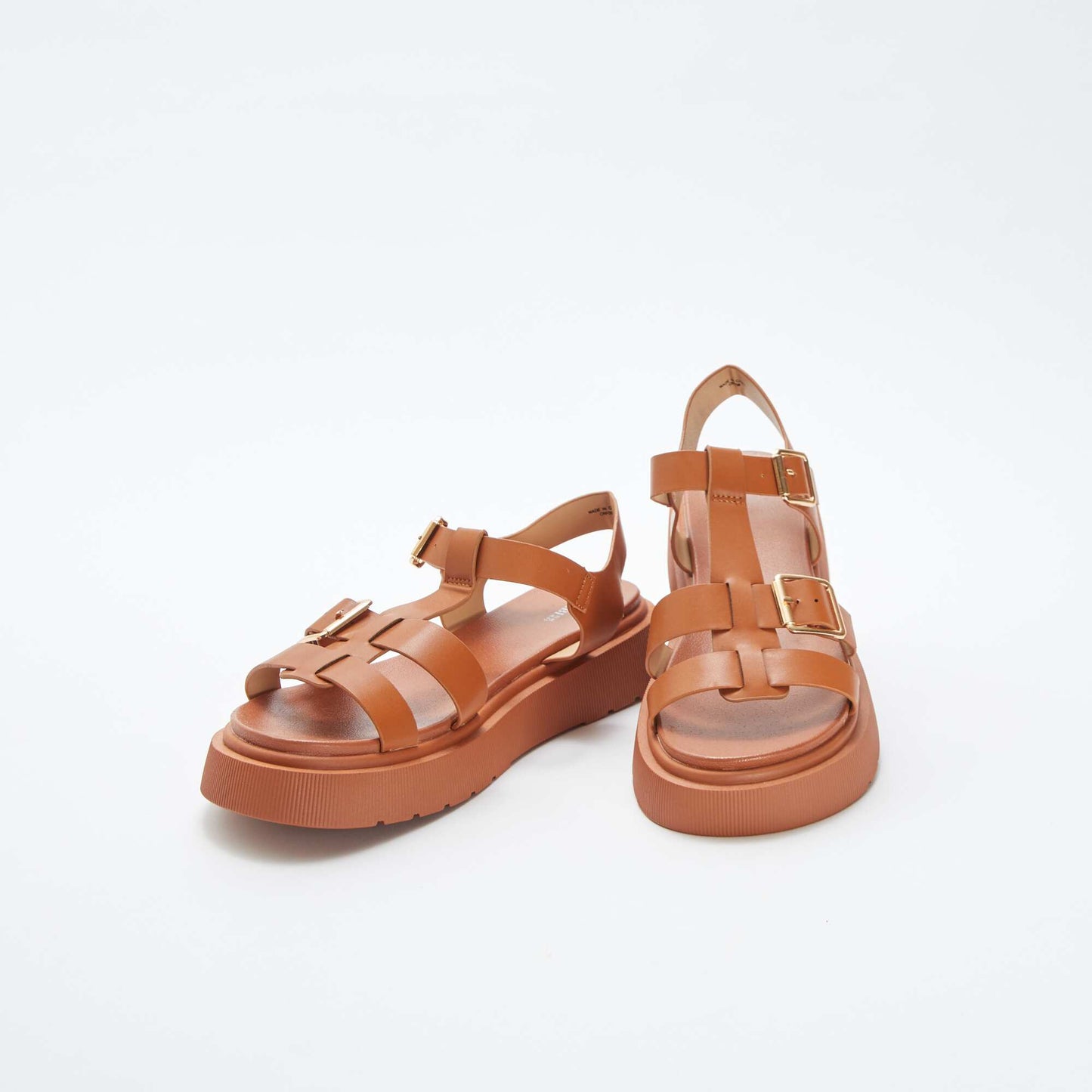 Sandales en simili MARRON