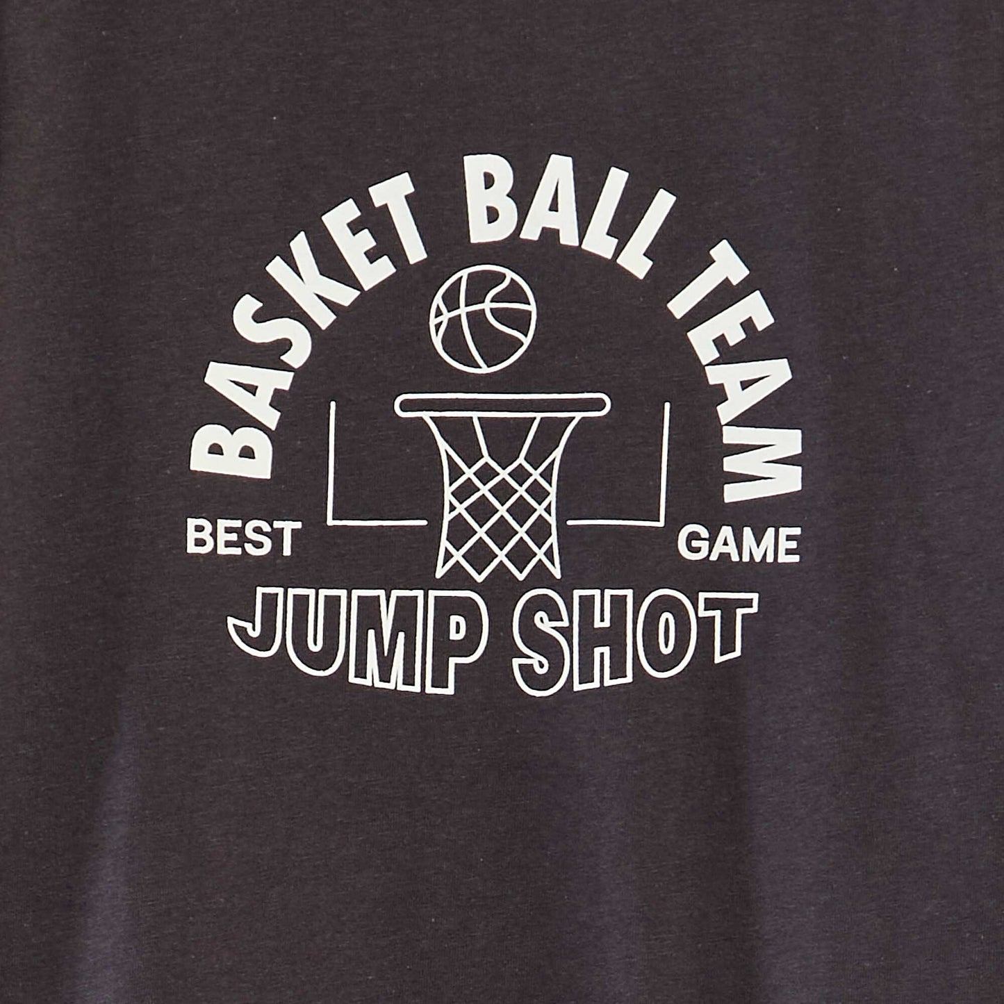 T-shirt manches courtes avec imprimé GRIS