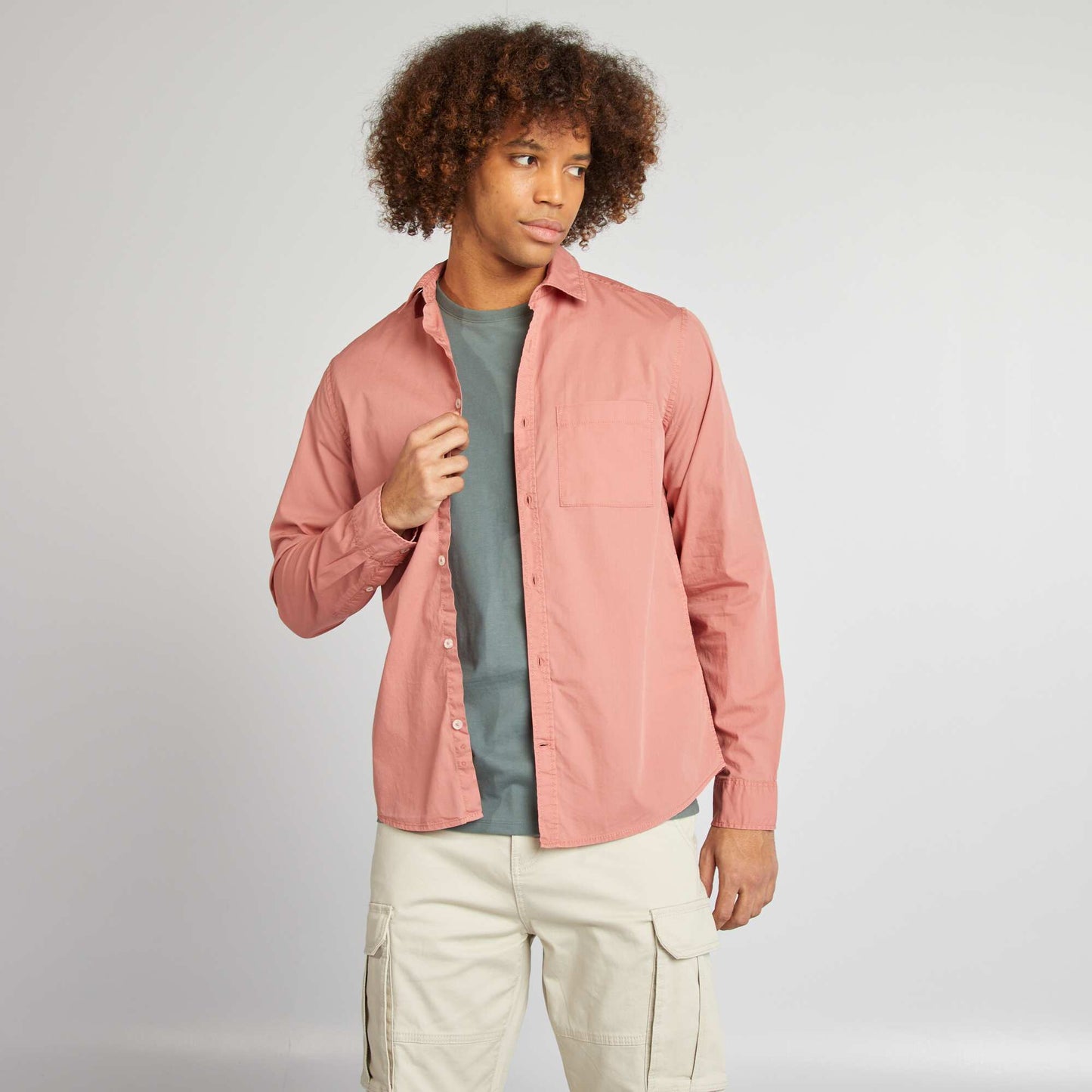 Chemise regular en popeline ROSE