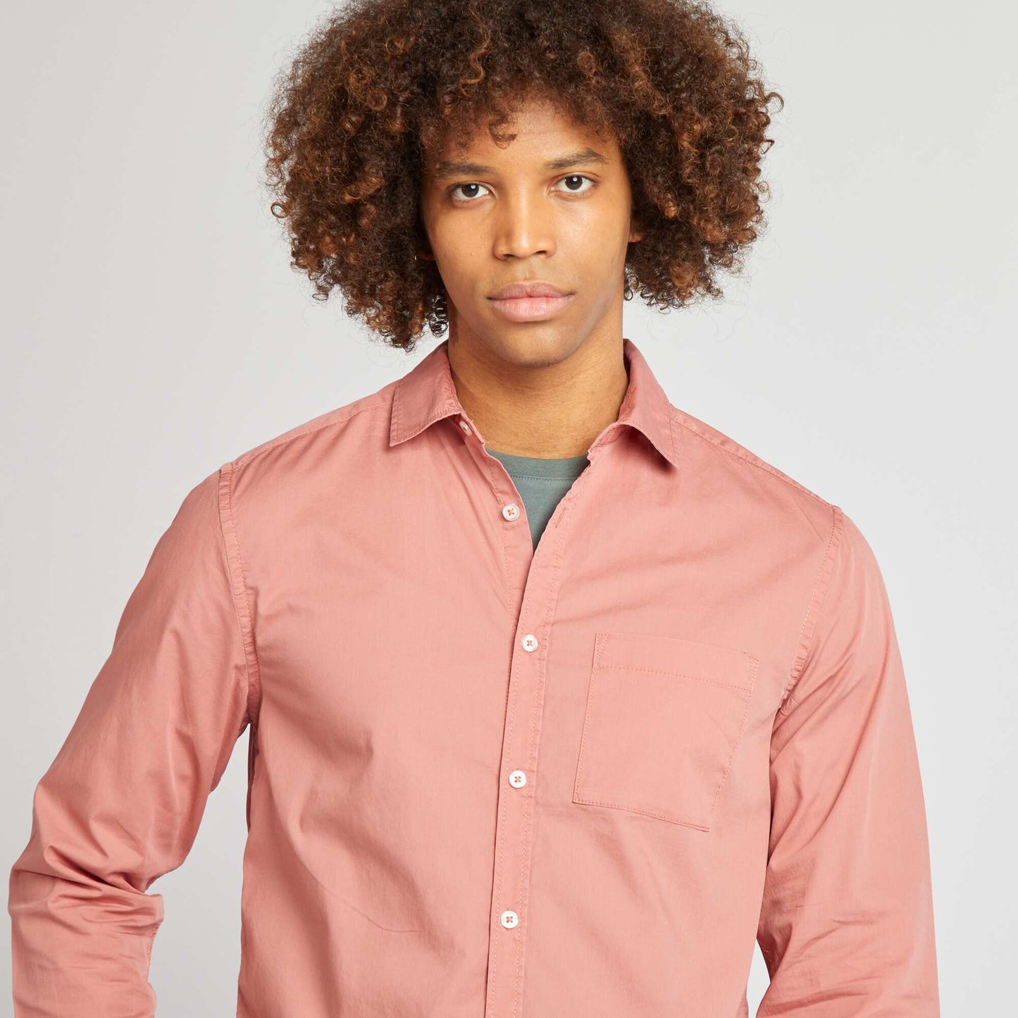 Chemise regular en popeline ROSE