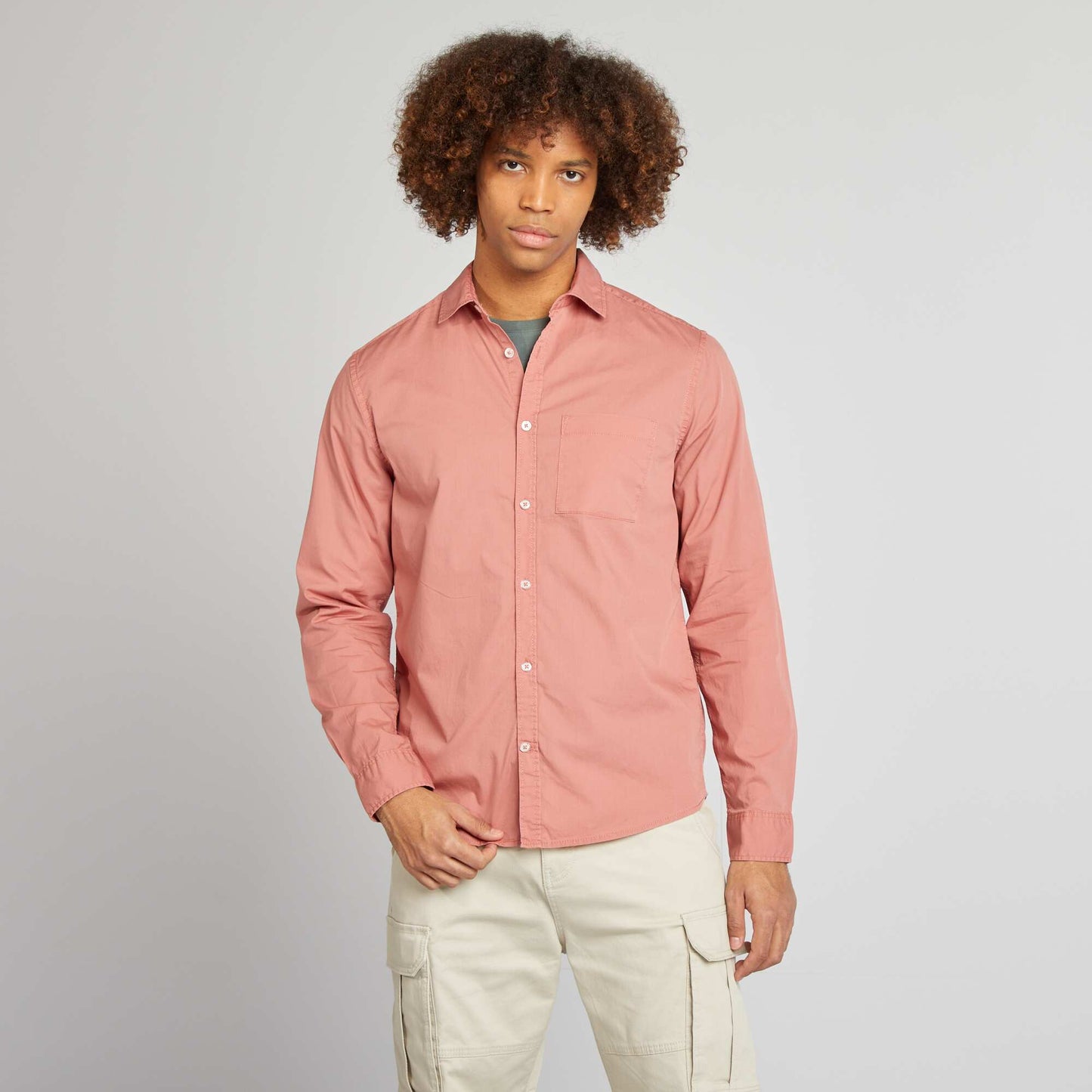 Chemise regular en popeline ROSE