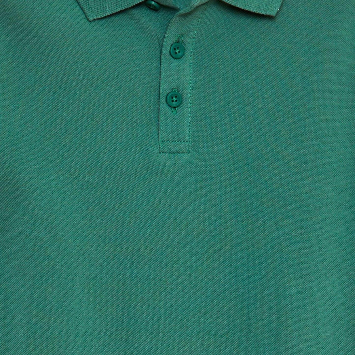 Polo uni en maille piquée VERT