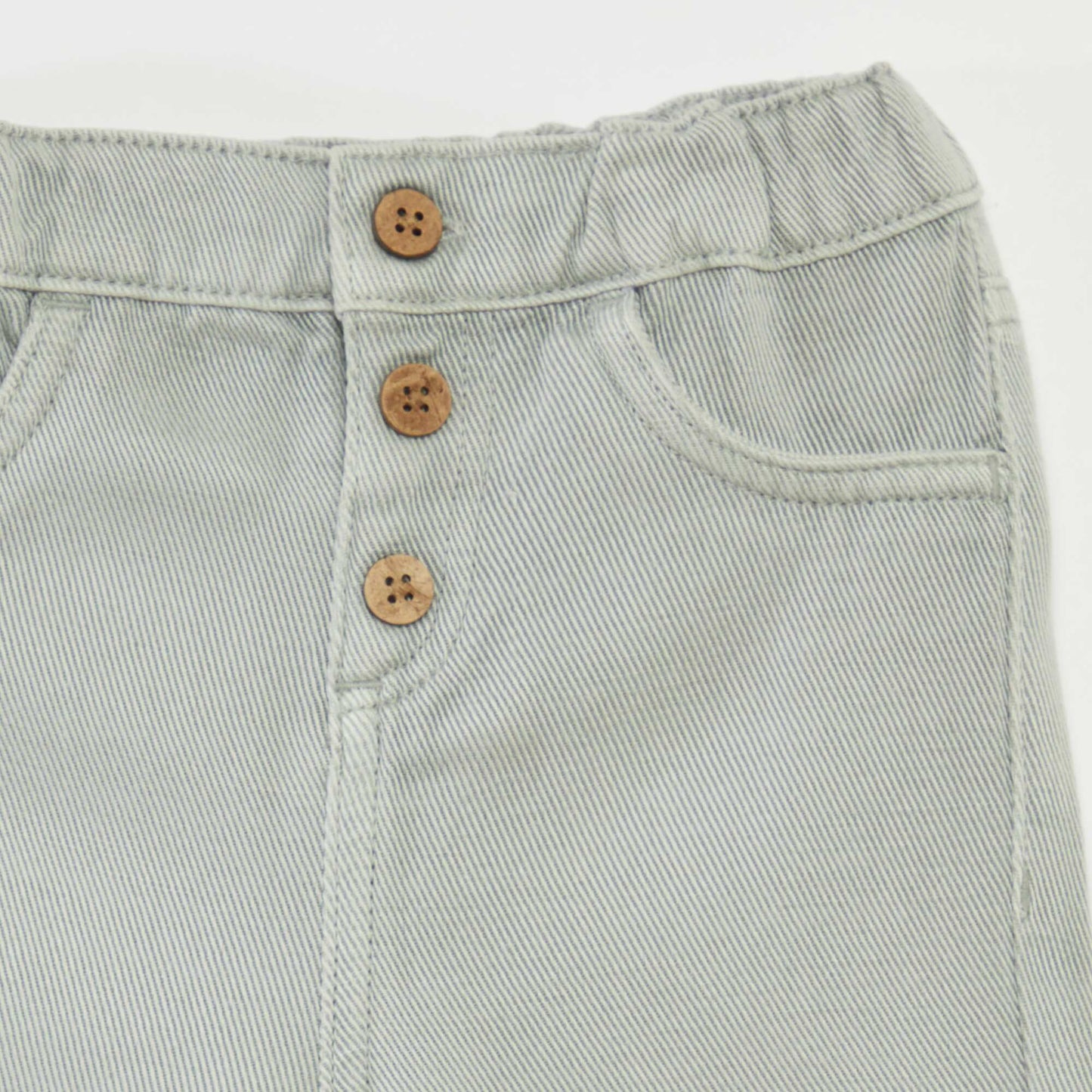 Pantalon coupe fit taille 3/4 BLEU