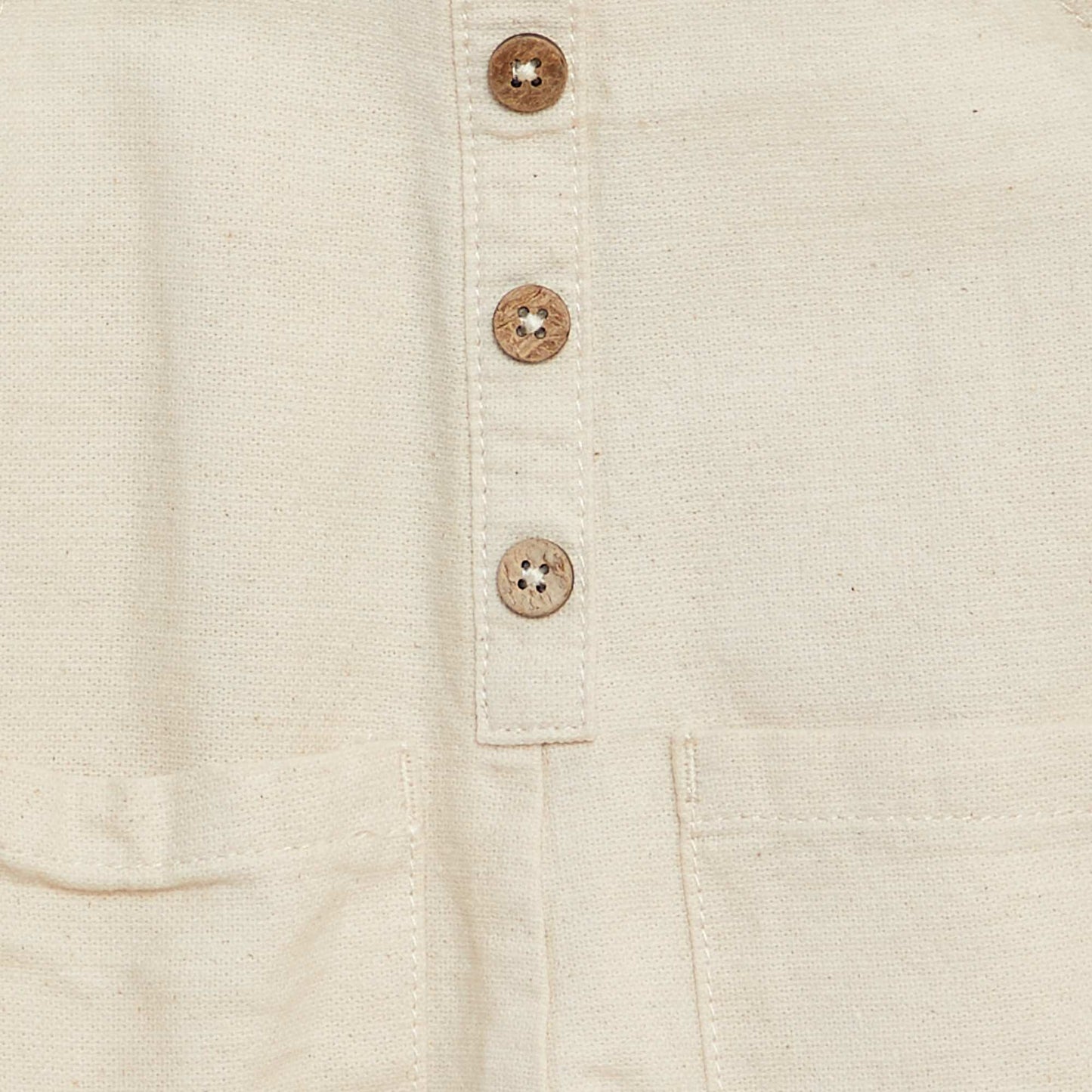 Salopette unie BLANC