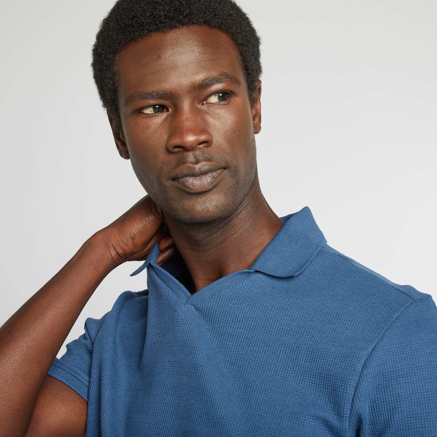 Polo en maille piquée BLEU