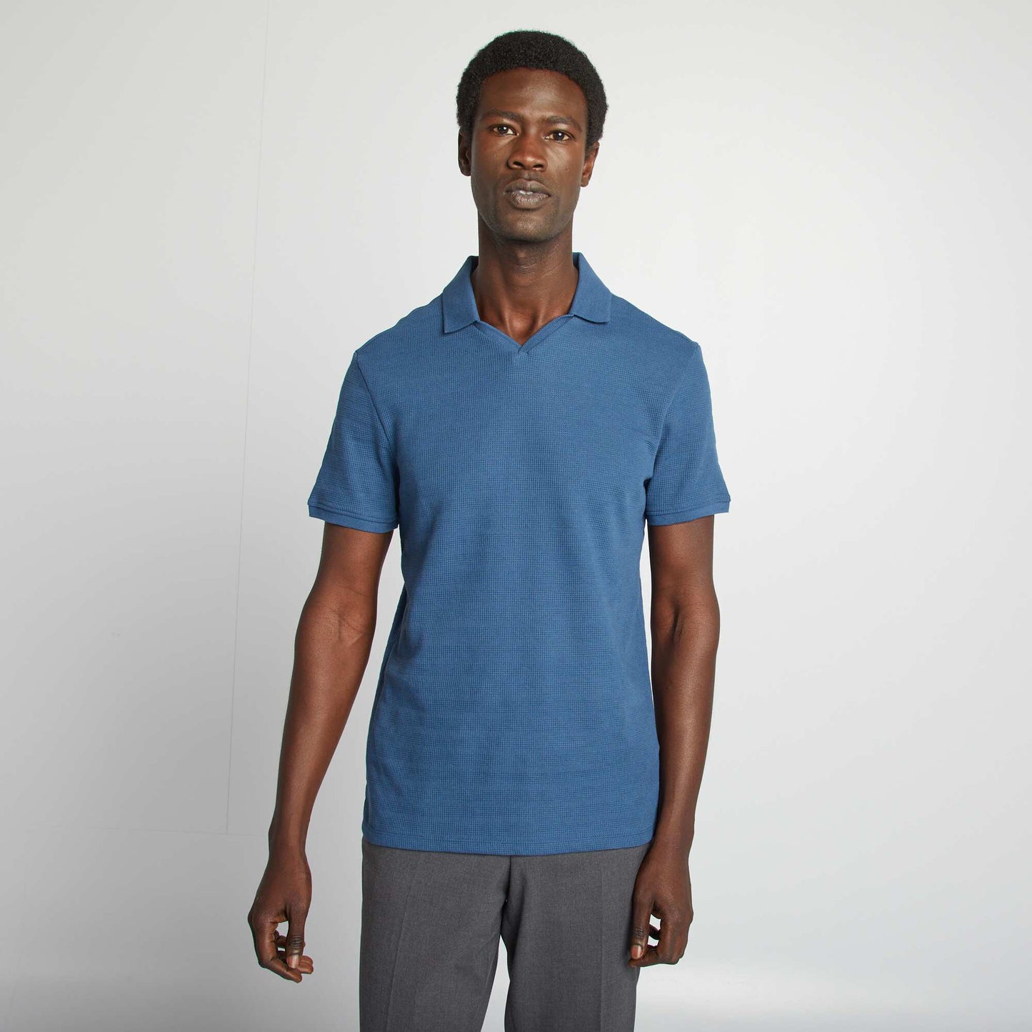 Polo en maille piquée BLEU
