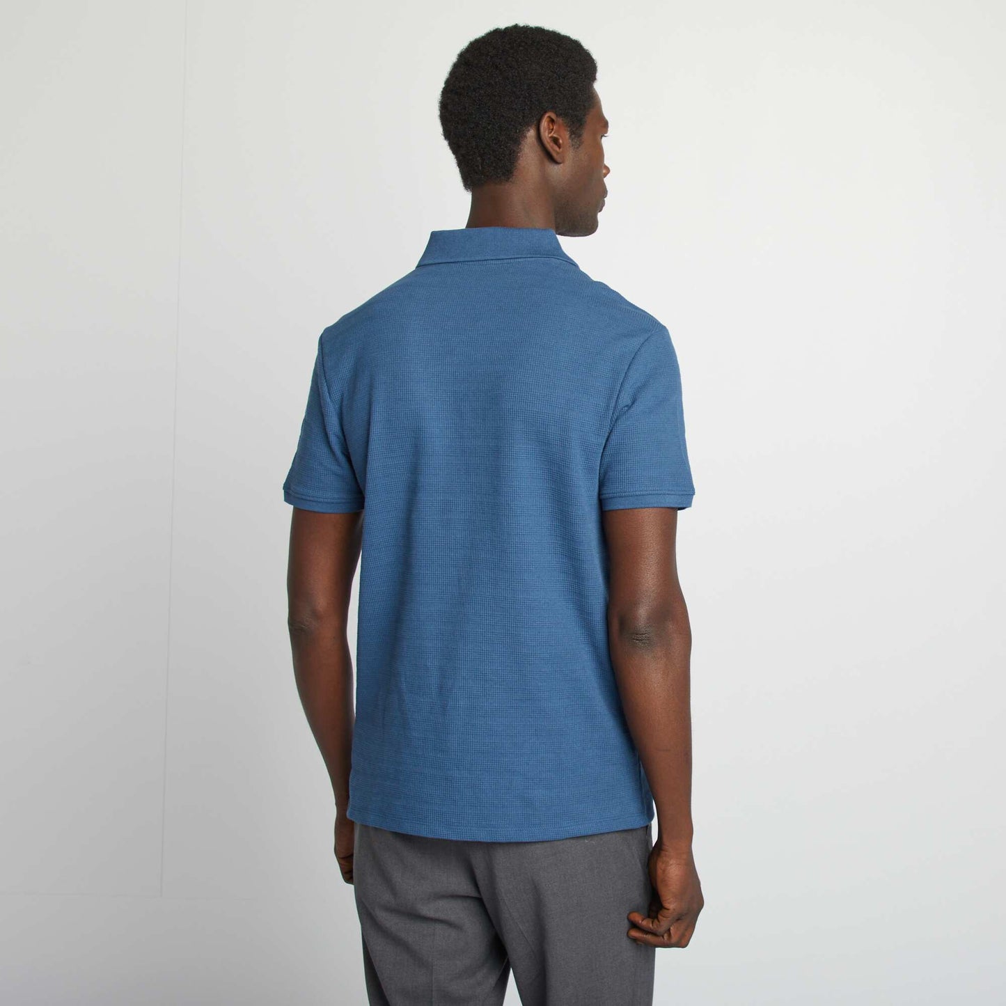 Polo en maille piquée BLEU