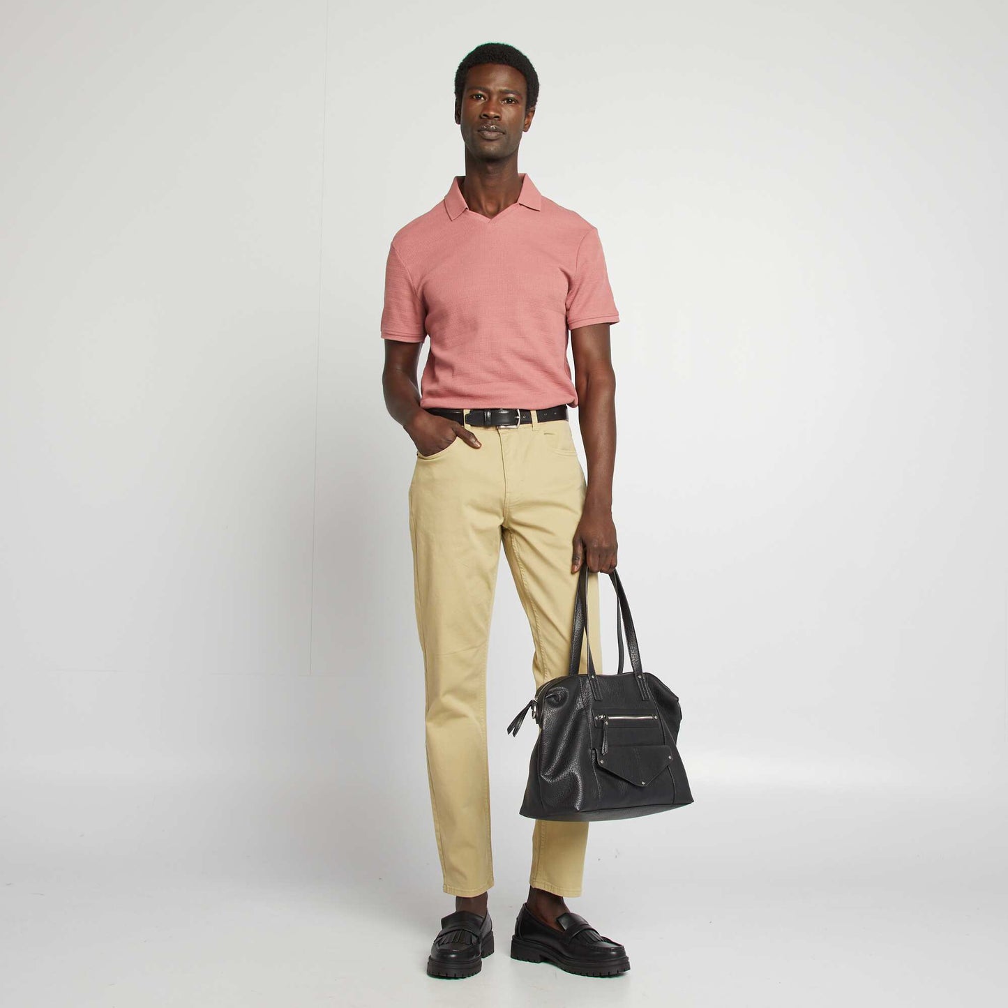 Polo en maille piquée ROSE