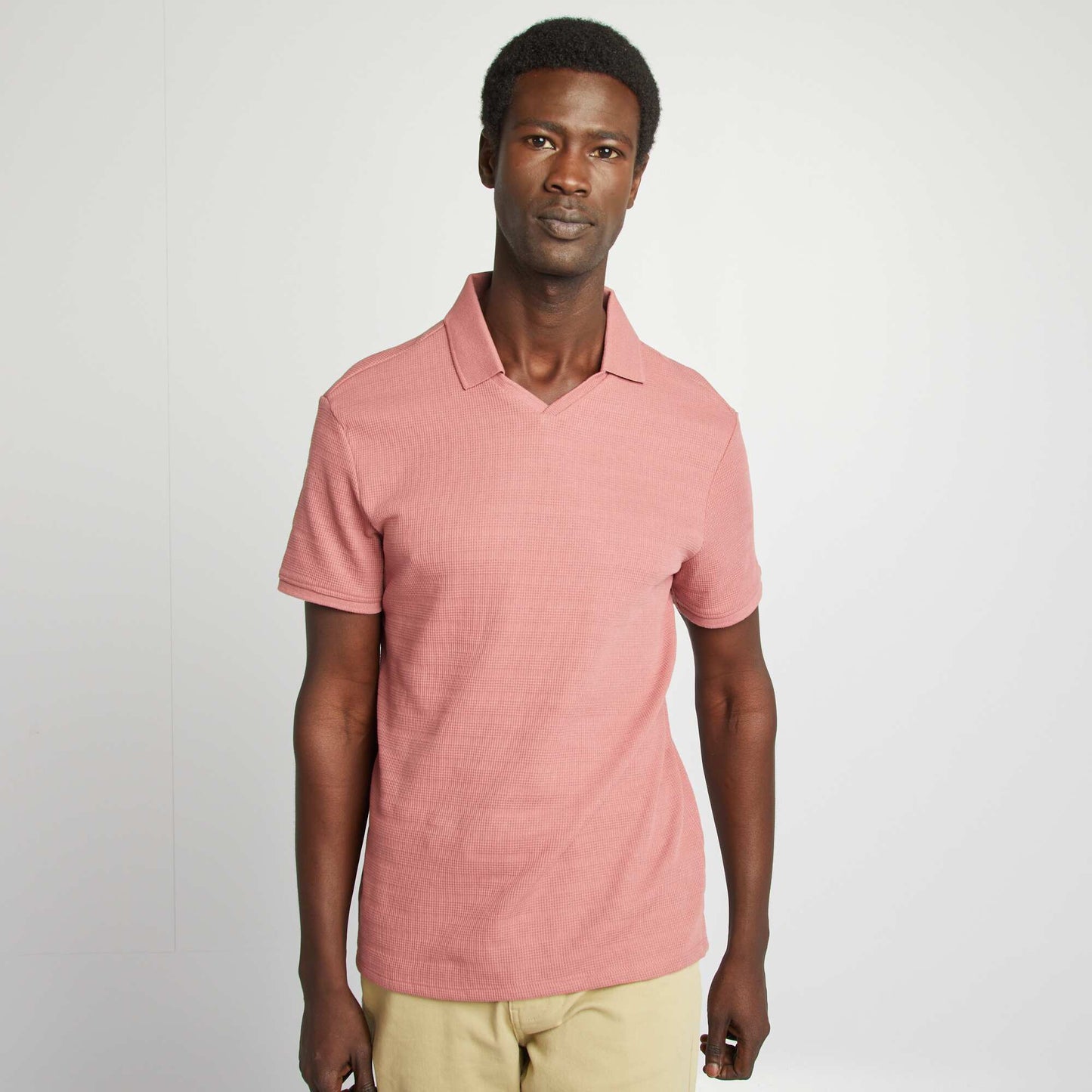 Polo en maille piquée ROSE