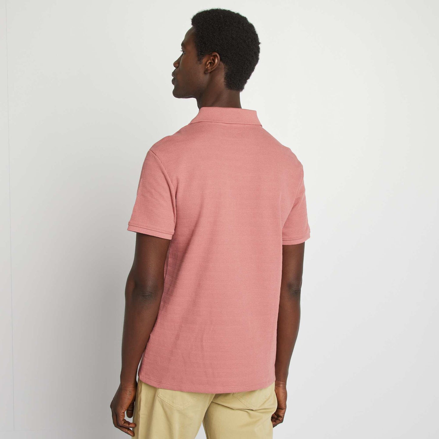 Polo en maille piquée ROSE