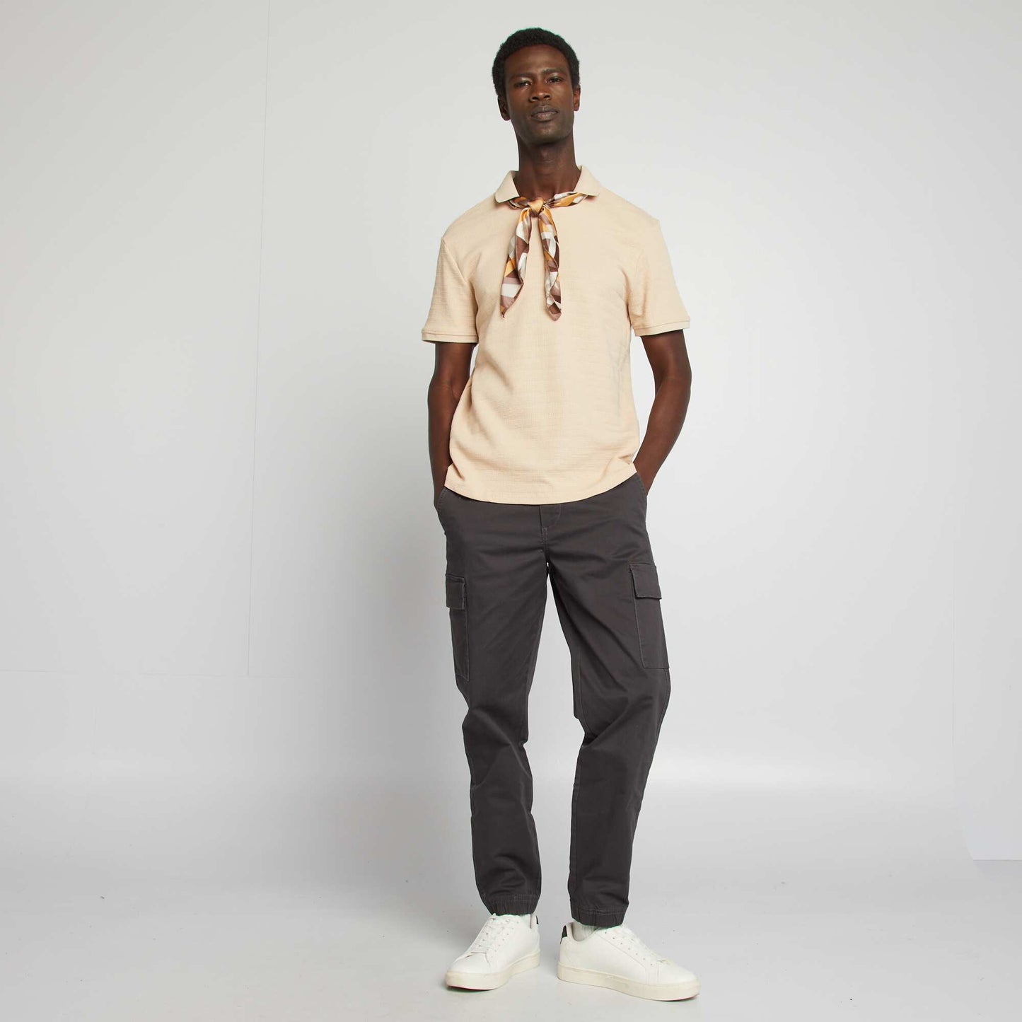 Polo en maille piquée BEIGE