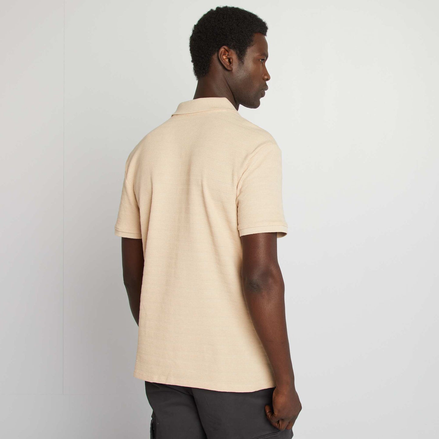 Polo en maille piquée BEIGE