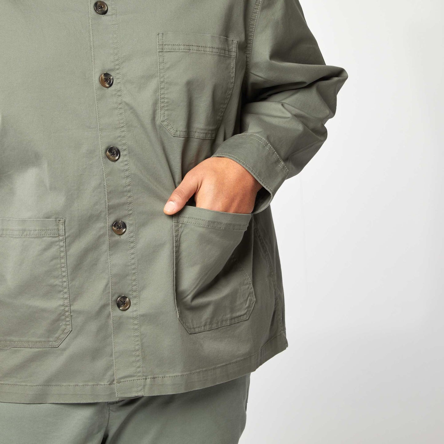 Surchemise en twill KAKI
