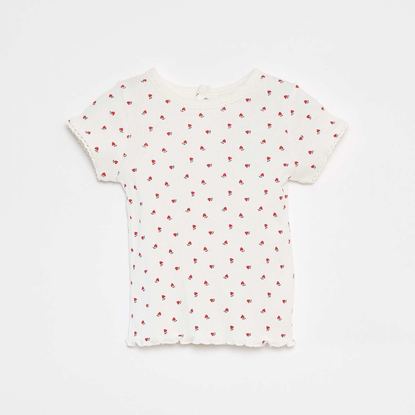 T-shirt à manches courtes BLANC