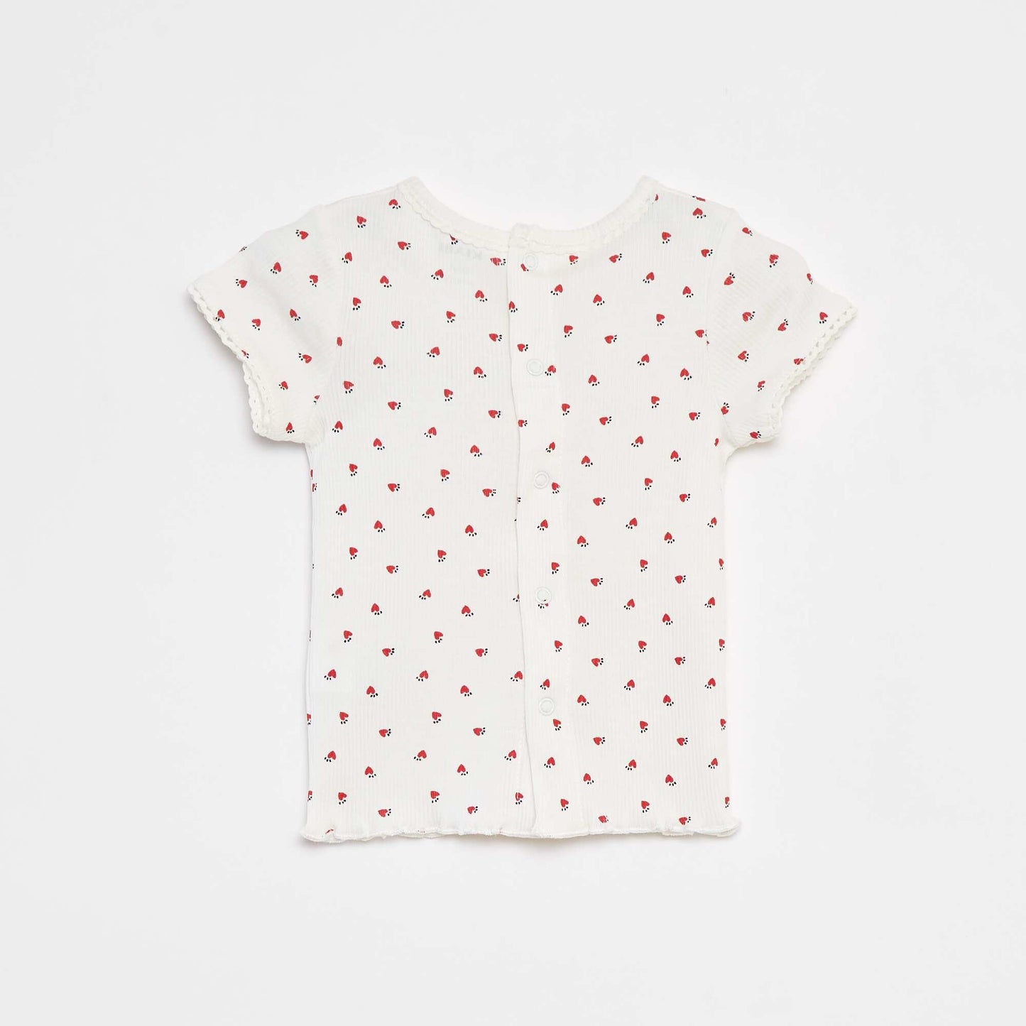 T-shirt à manches courtes BLANC