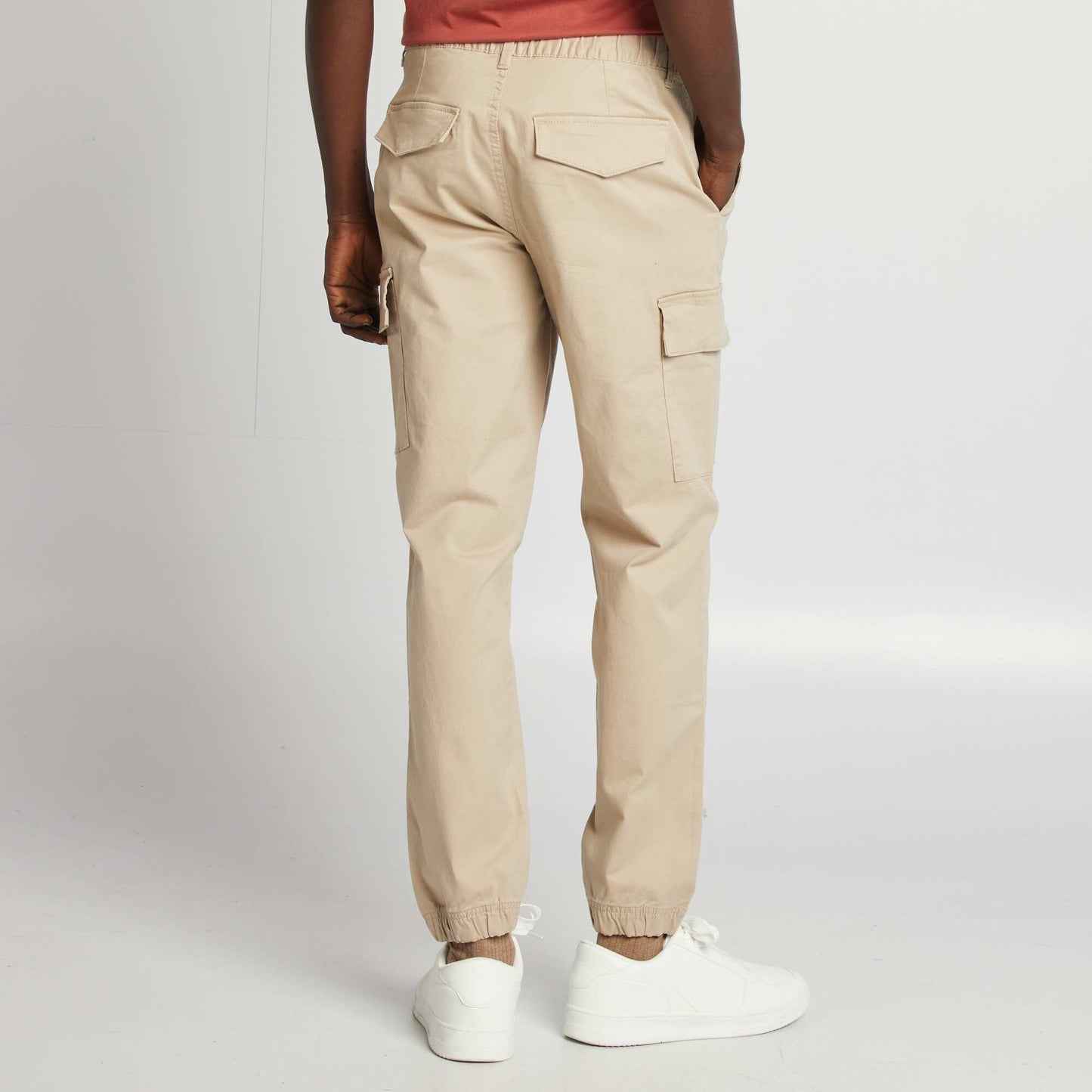 Pantalon stretch multipoches BEIGE