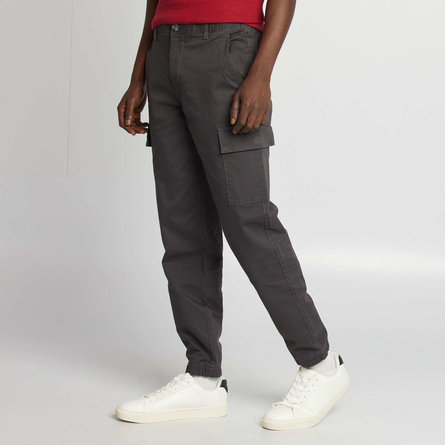 Pantalon stretch multipoches NOIR