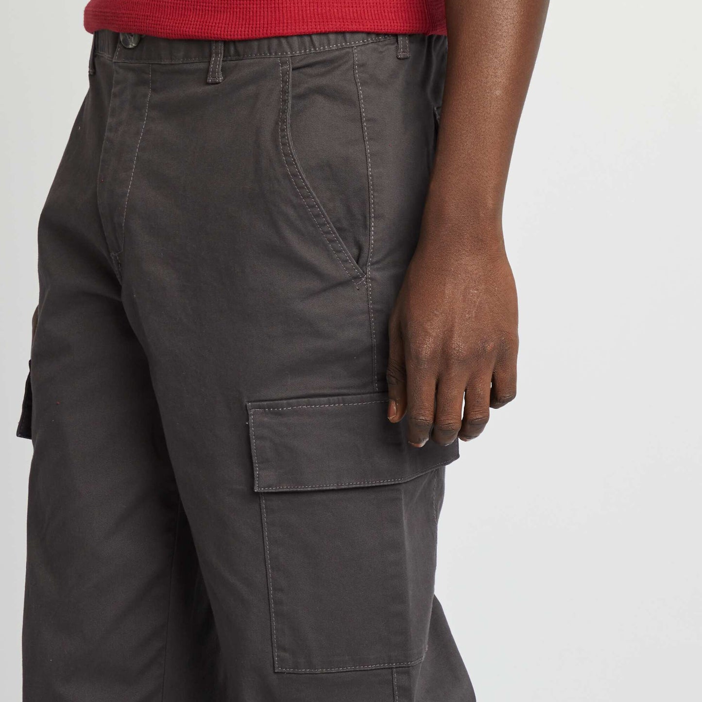Pantalon stretch multipoches NOIR