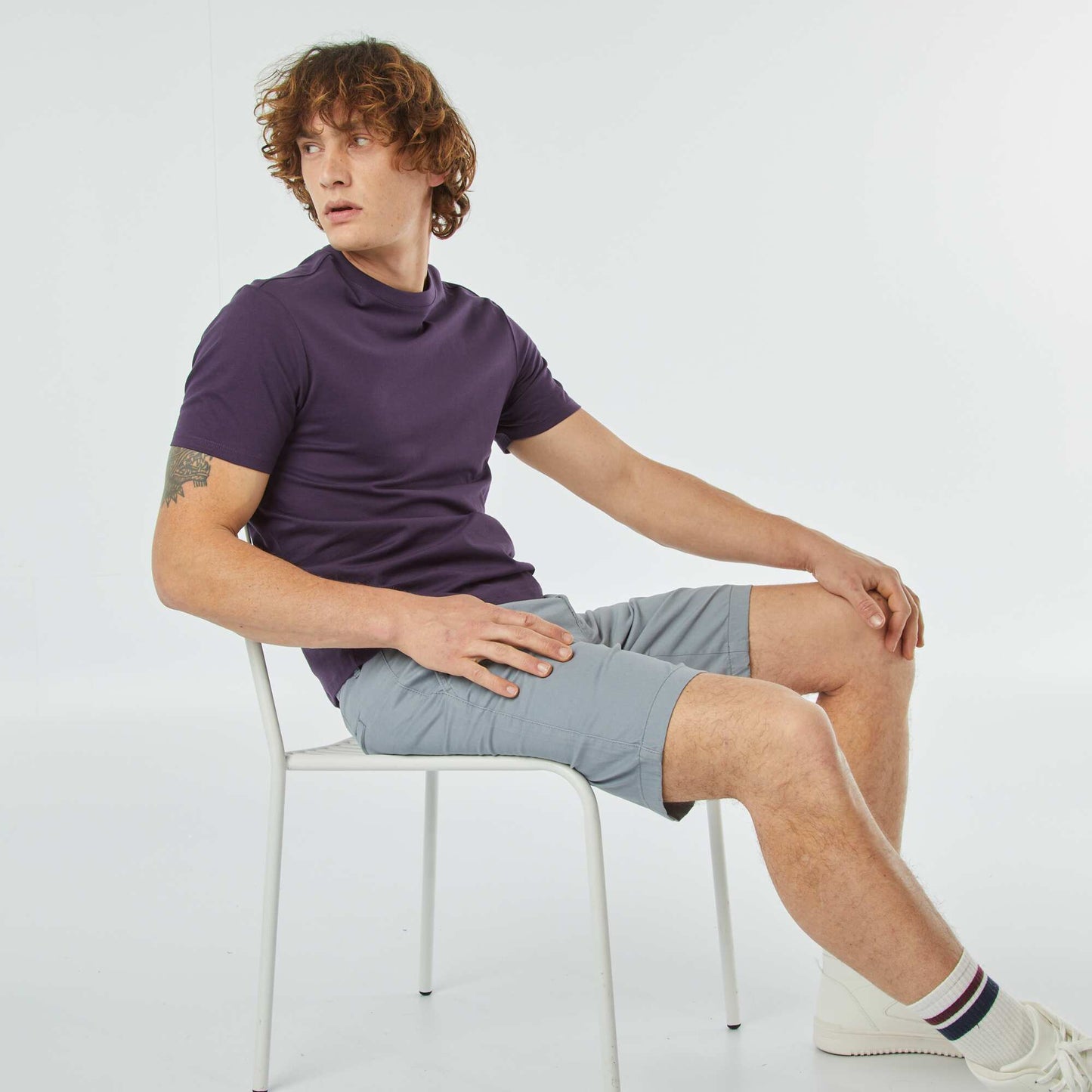 Short chino BLEU