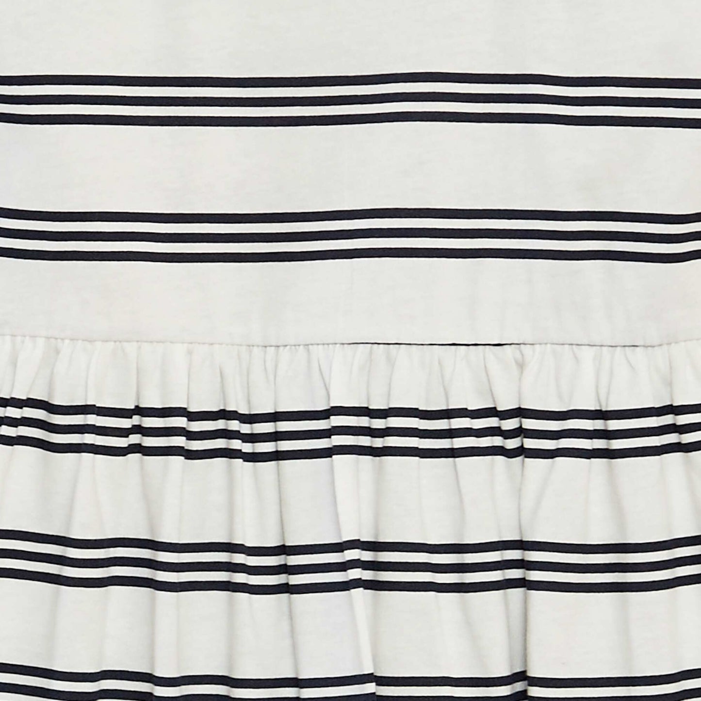 Robe à bretelles volantées à motif BLEU