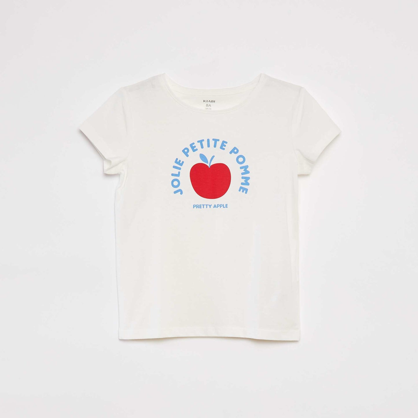T-shirt manches courtes imprimé BLANC