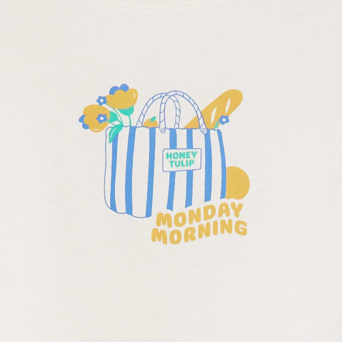 T-shirt manches courtes imprimé BLANC