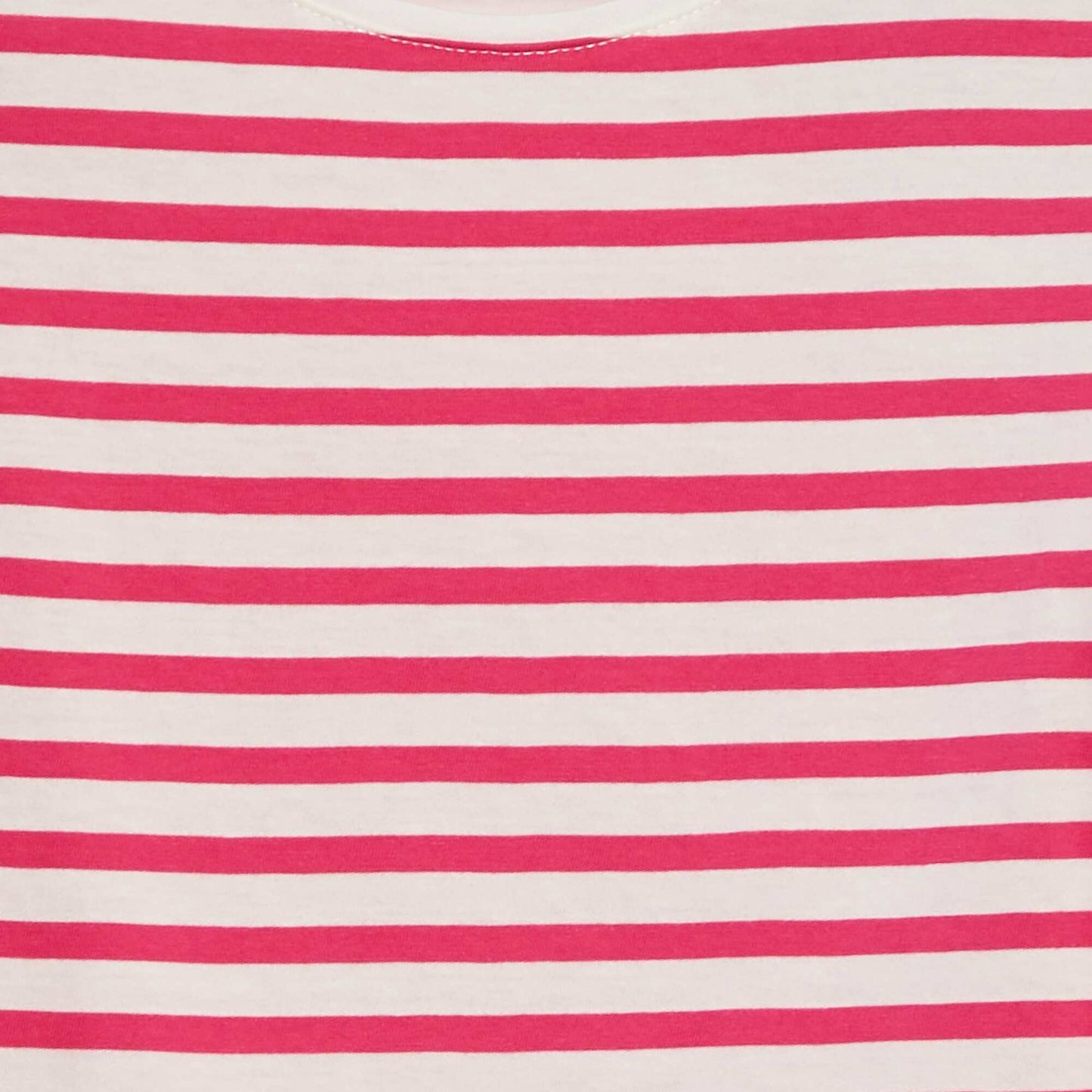 T-shirt à manches courtes rayé ROSE