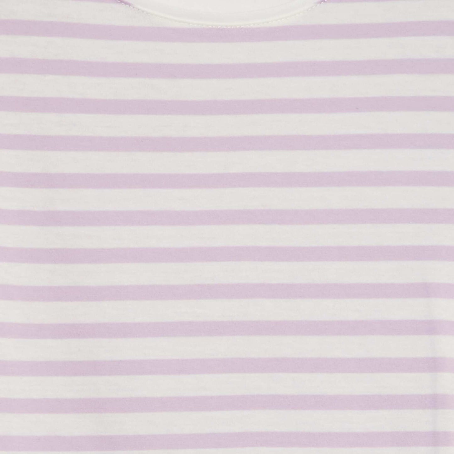 T-shirt à manches courtes rayé BLANC