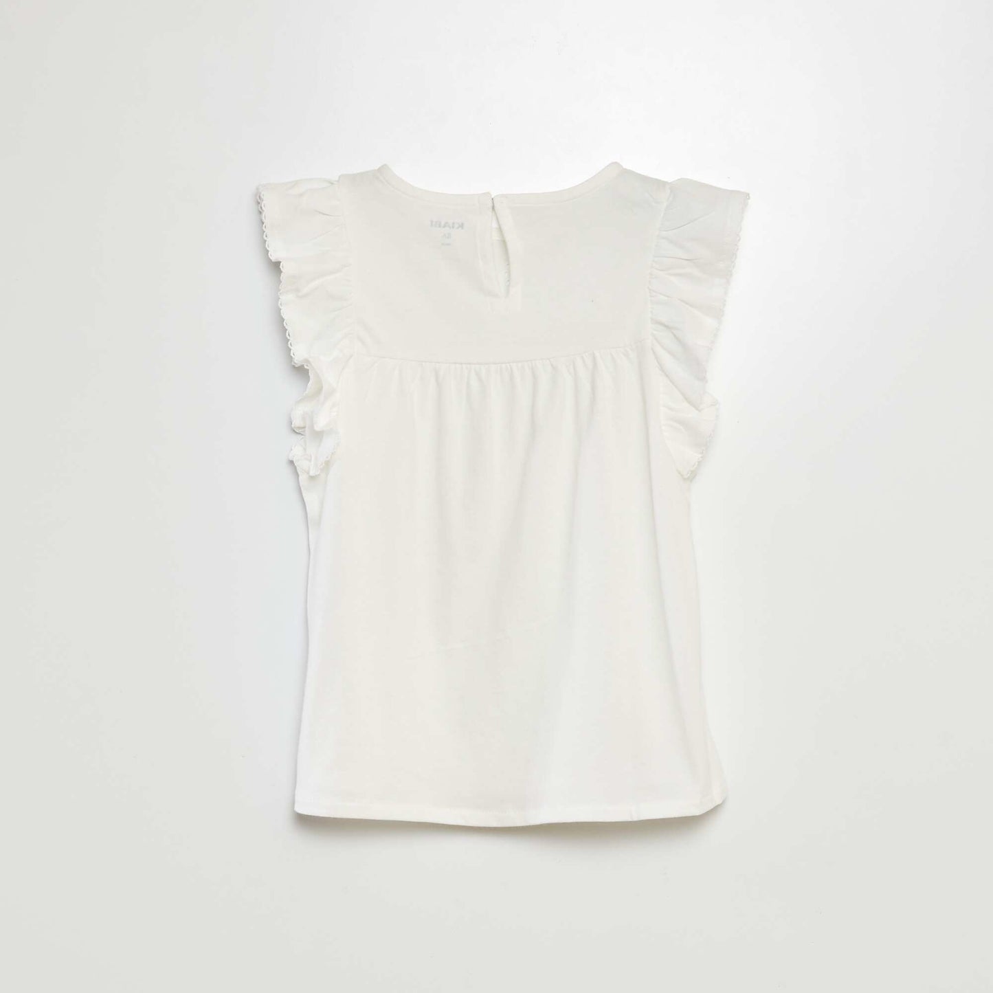 T-shirt en broderie anglaise BLANC