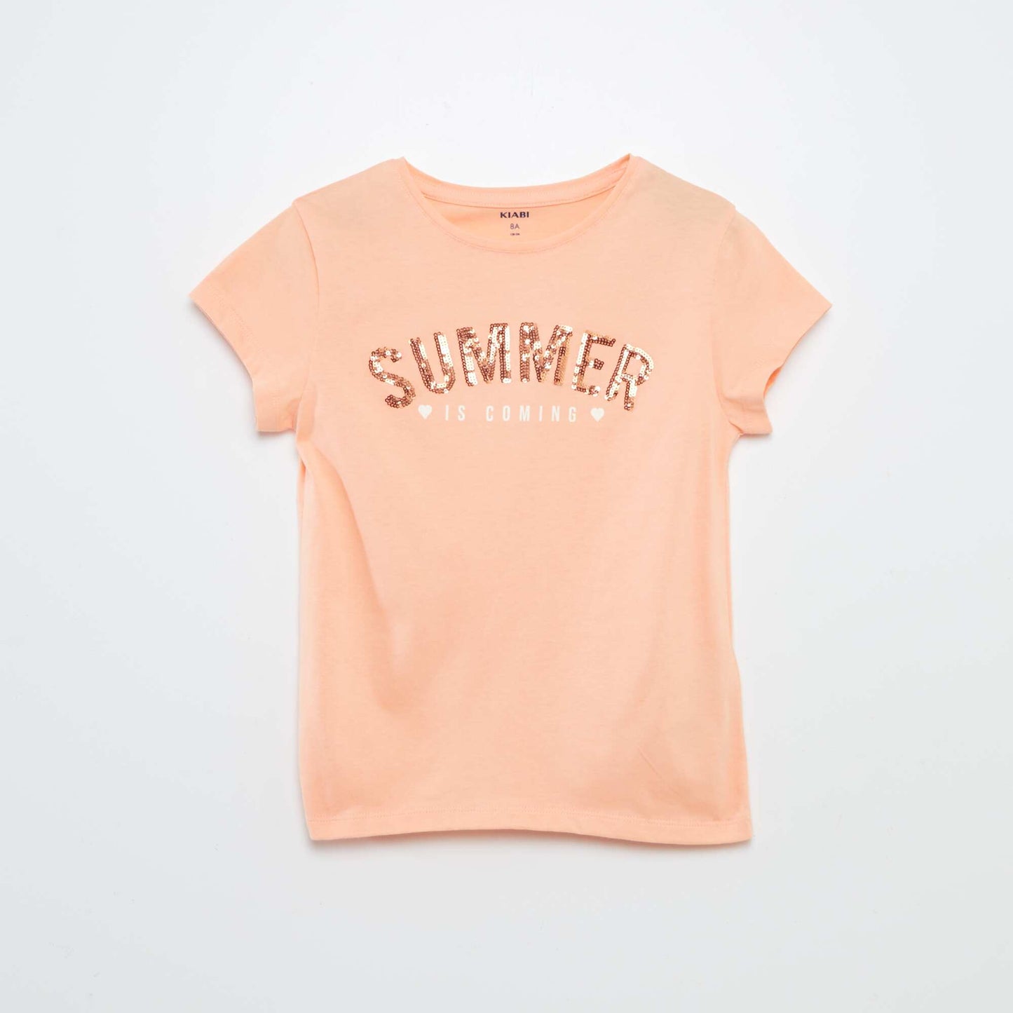 Tee-shirt imprimé fantaisie ORANGE